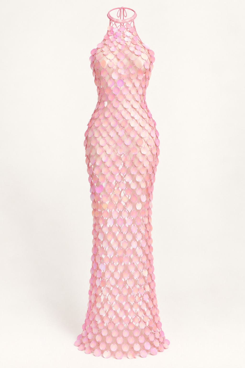 LUMI DRESS — WHITE — Pink