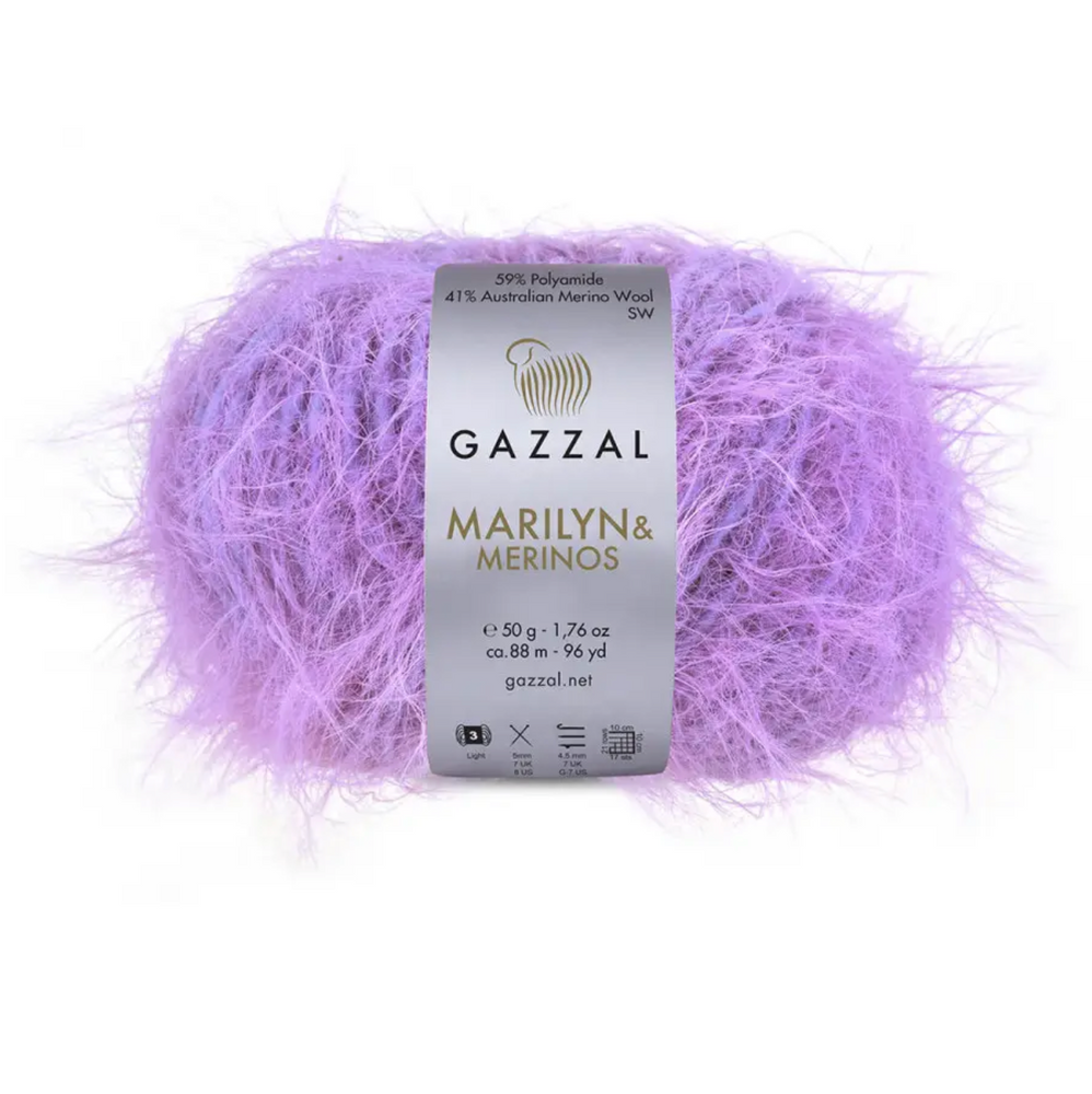 FUZZY SLIPPERS — YELLOW — Lilac