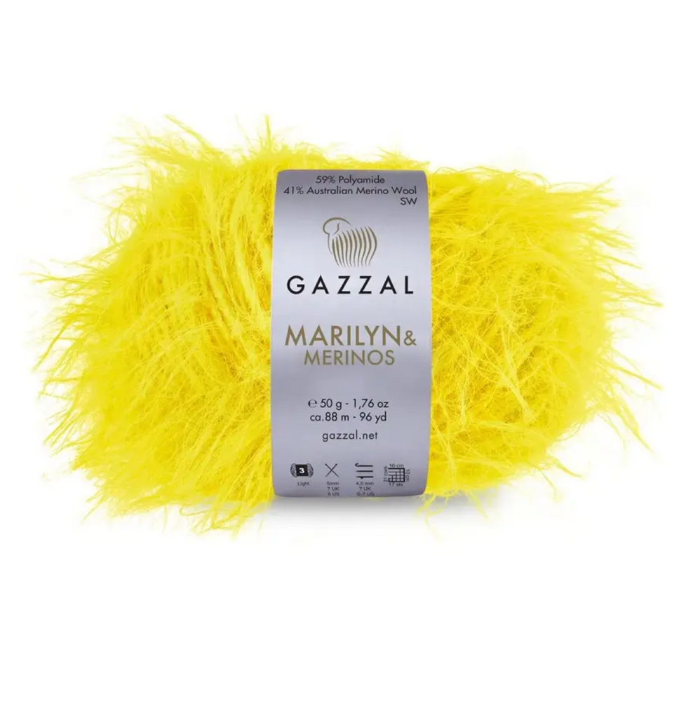 FUZZY SLIPPERS — LEMON — Yellow