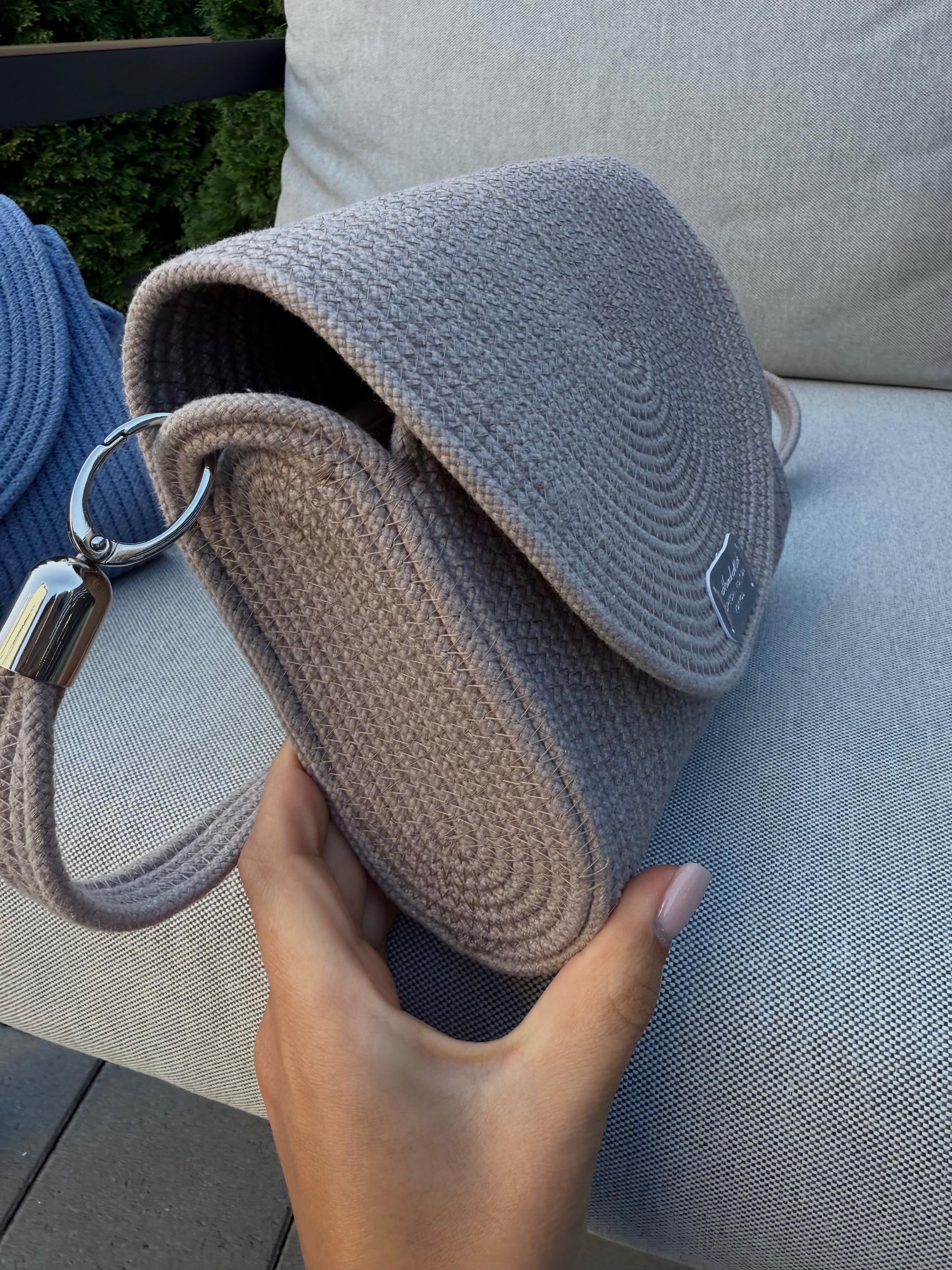 COTTON CLUTCH — BLUE