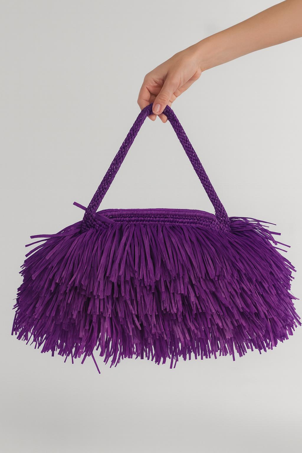 TEXTURE CLUTCH — PURPLE
