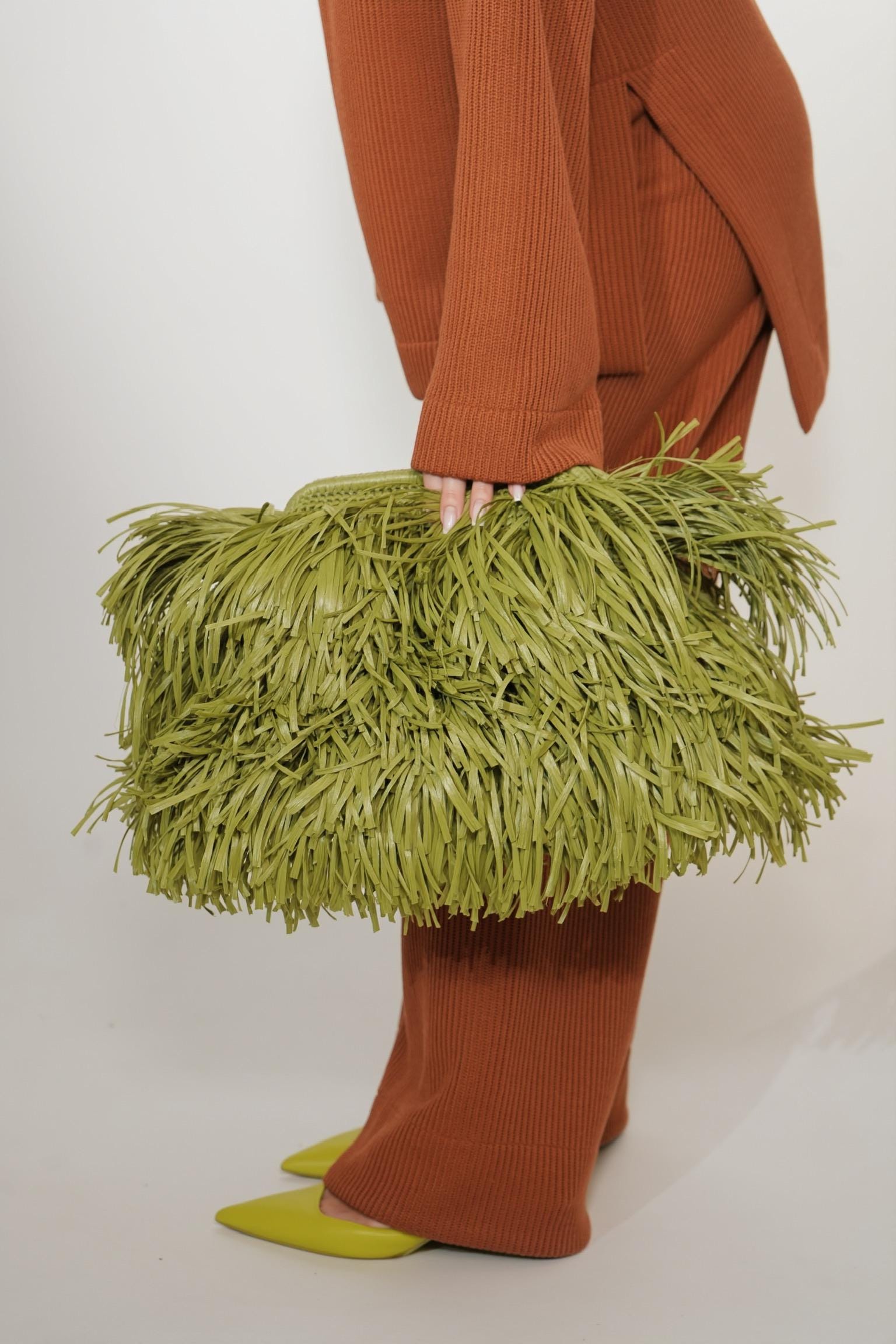 SHAGGY BAG — OLIVE — view 4