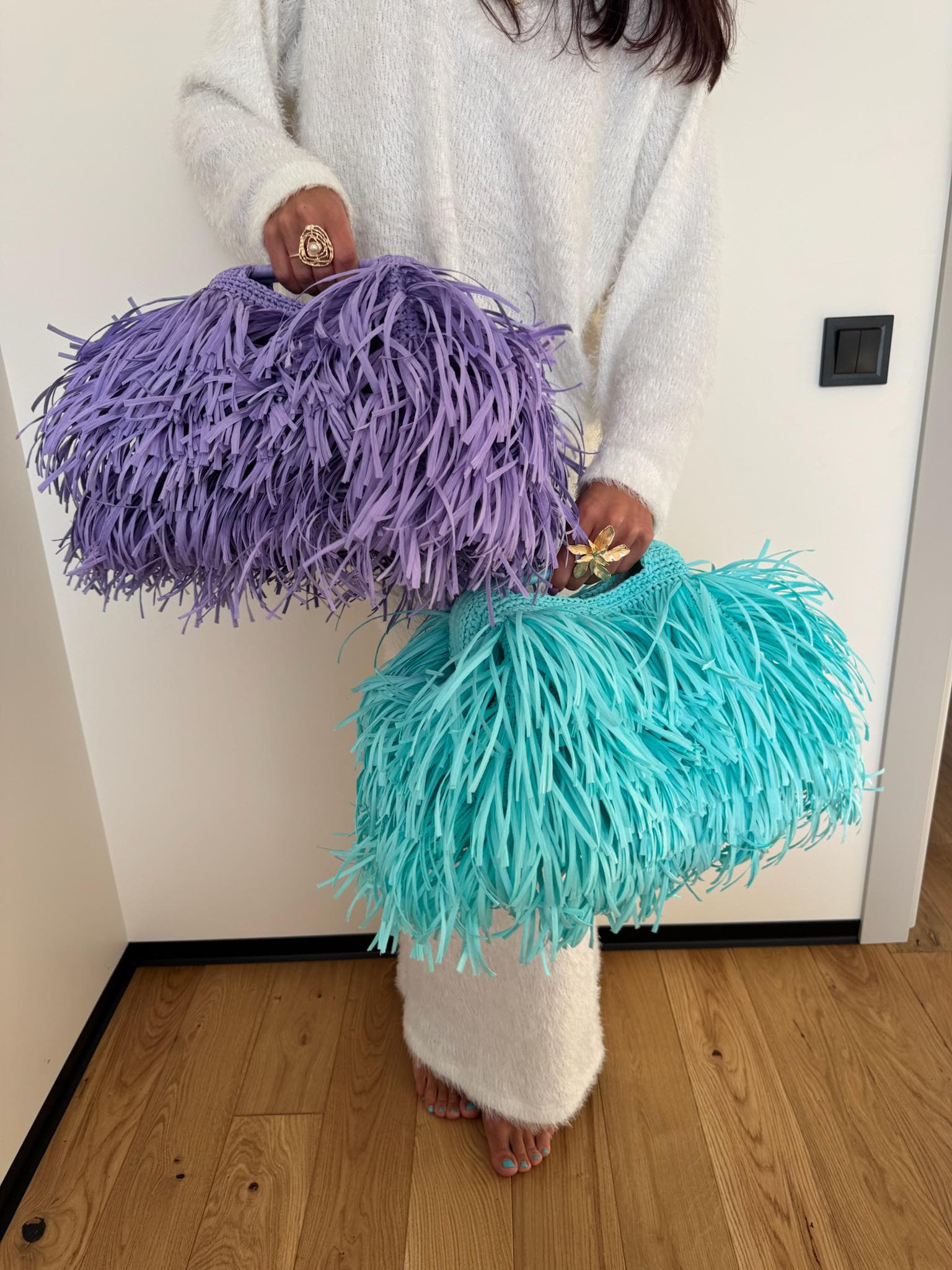 SHAGGY BAG — PURPLE — view 1