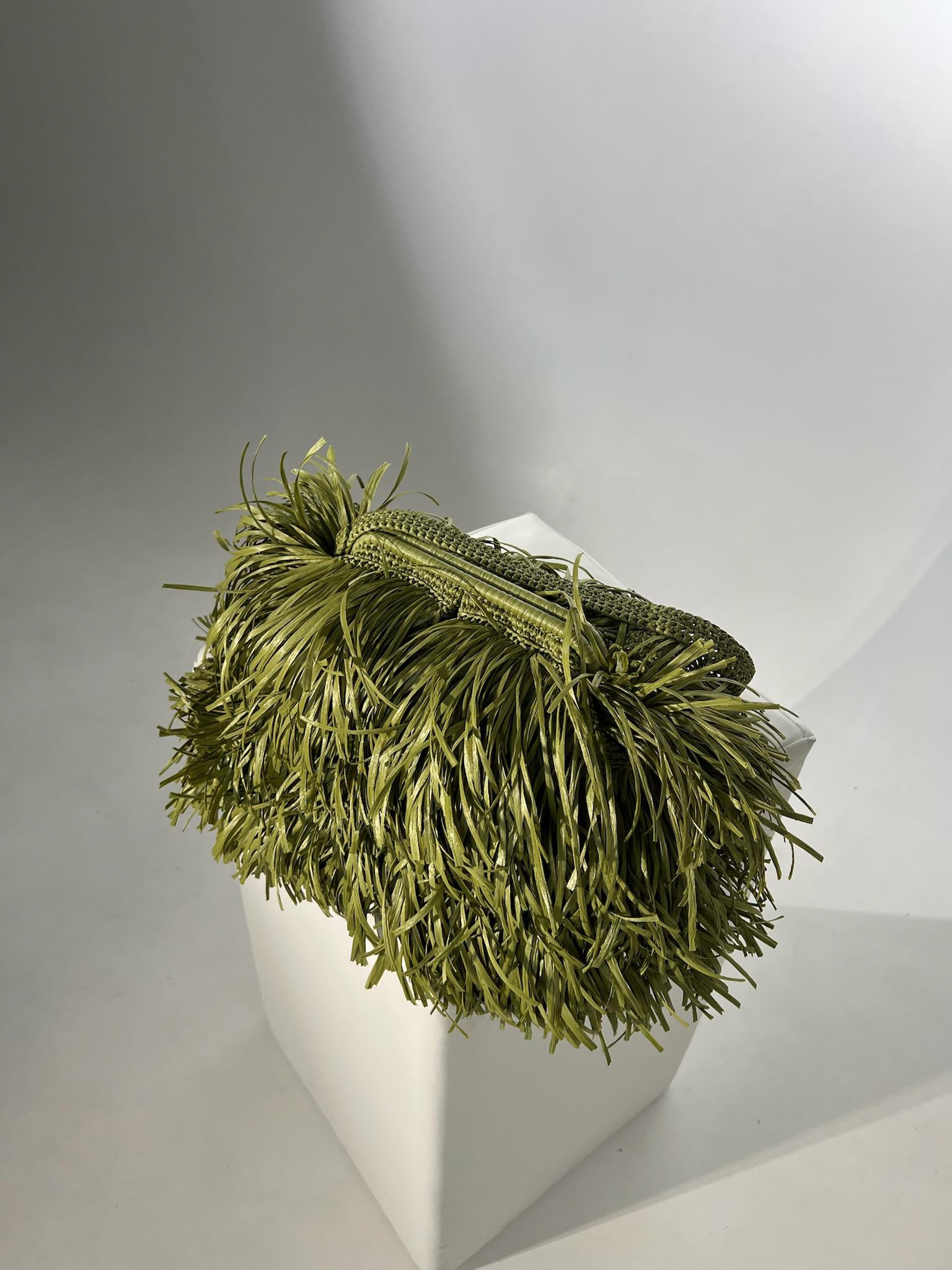 TEXTURE CLUTCH — OLIVE — view 1