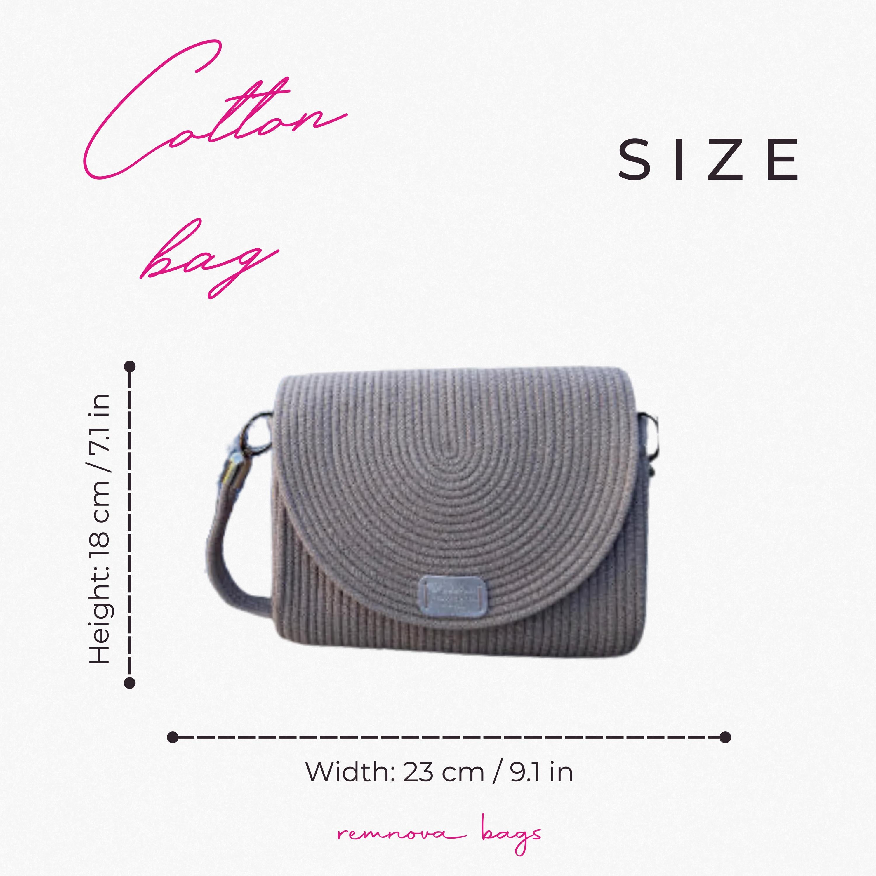 COTTON CROSSBODY BAG — SPIRAL