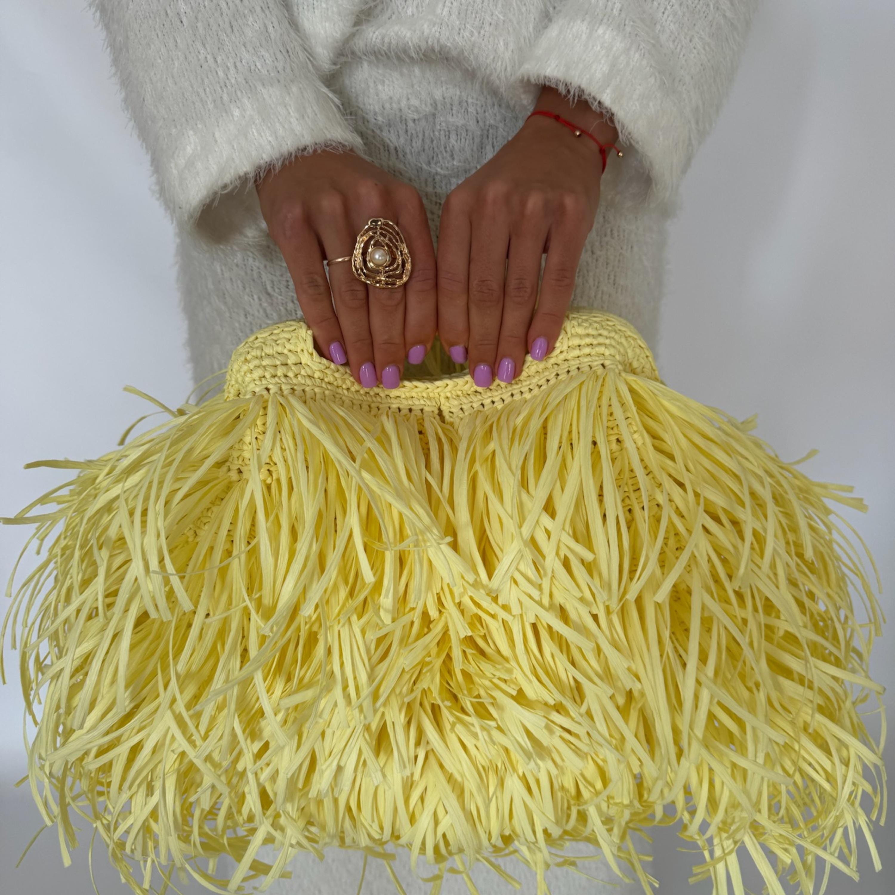 SHAGGY BAG — YELLOW — view 3