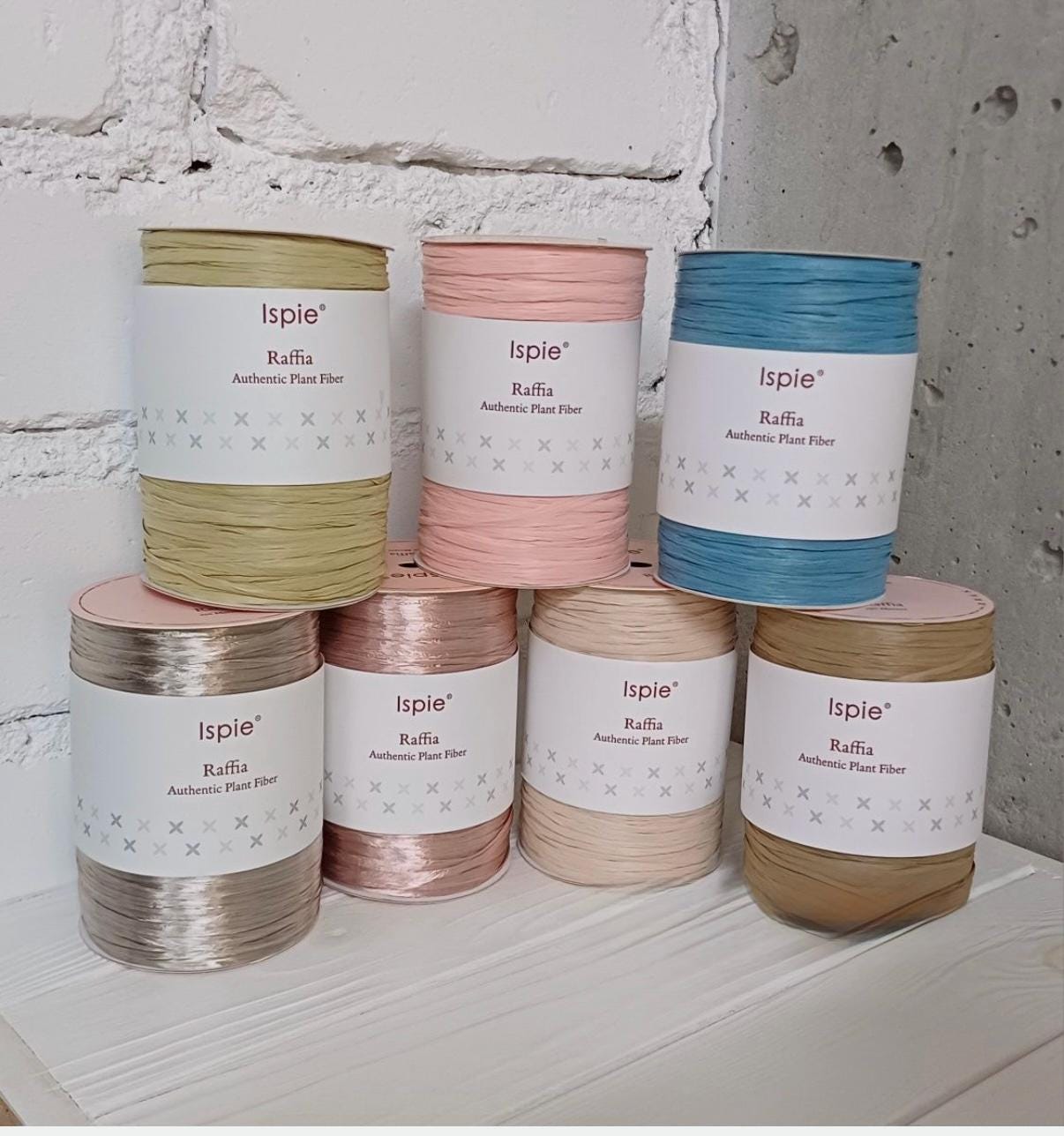RAFFIA YARN BUNDLE — 5 SKEINS
