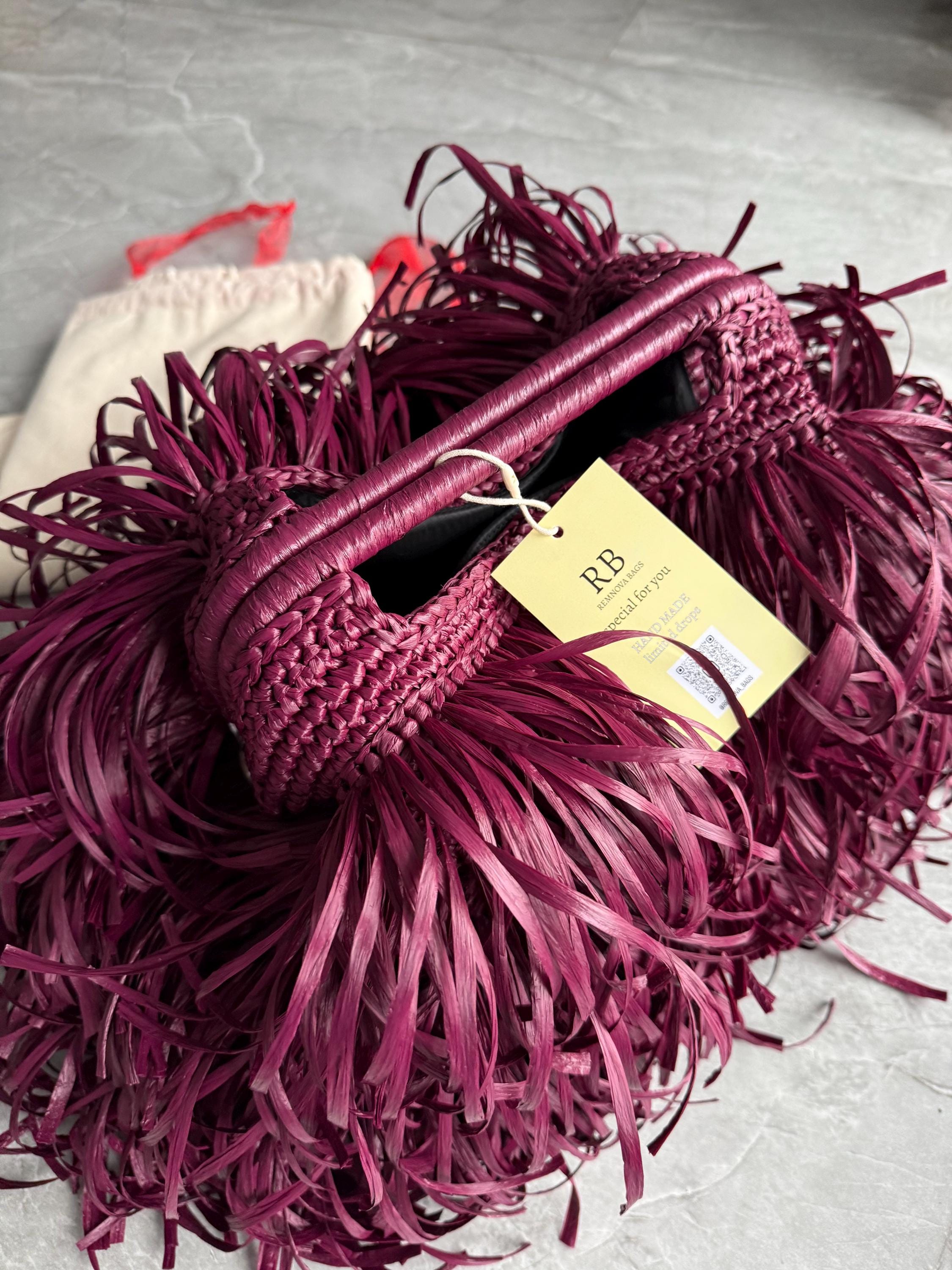 SHAGGY BAG — BURGUNDY — view 2