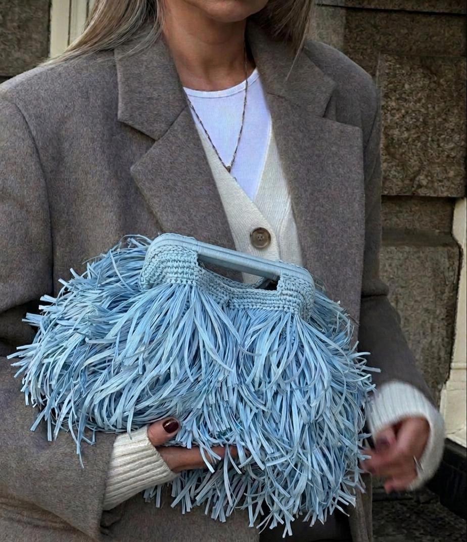 SHAGGY BAG — SKY BLUE — view 1