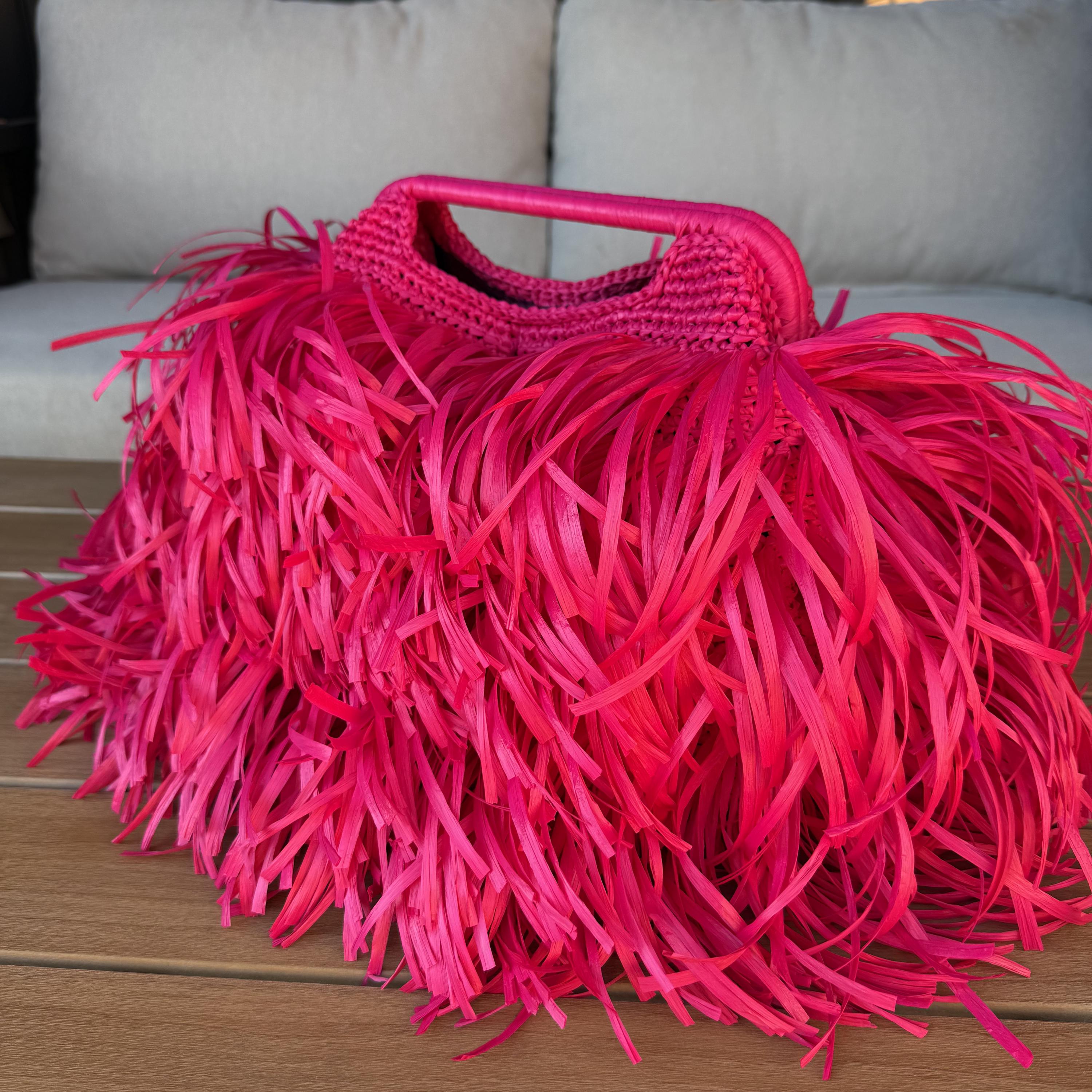 SHAGGY BAG — HOT PINK — view 1