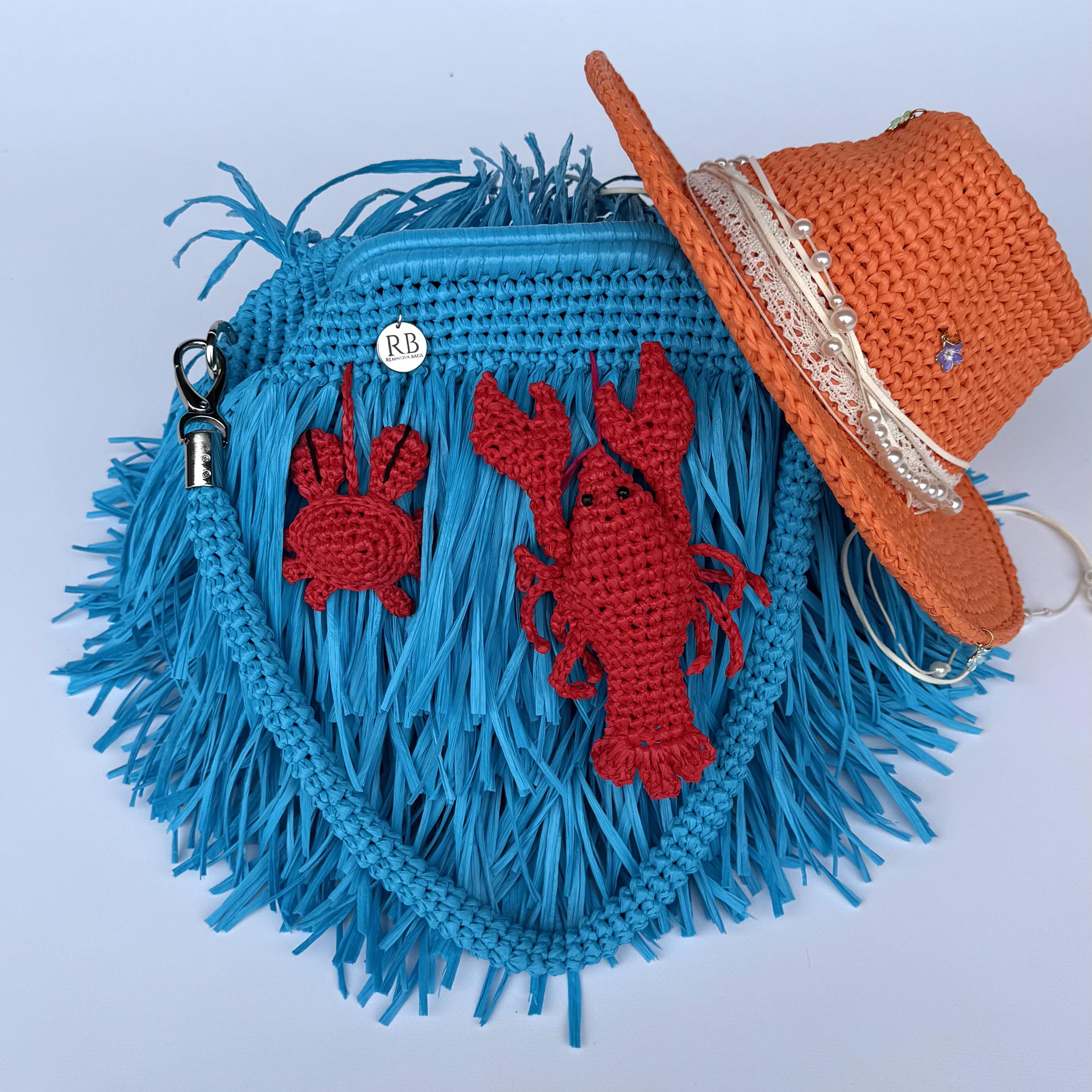 MINI SHAGGY BAG — AQUA — view 3
