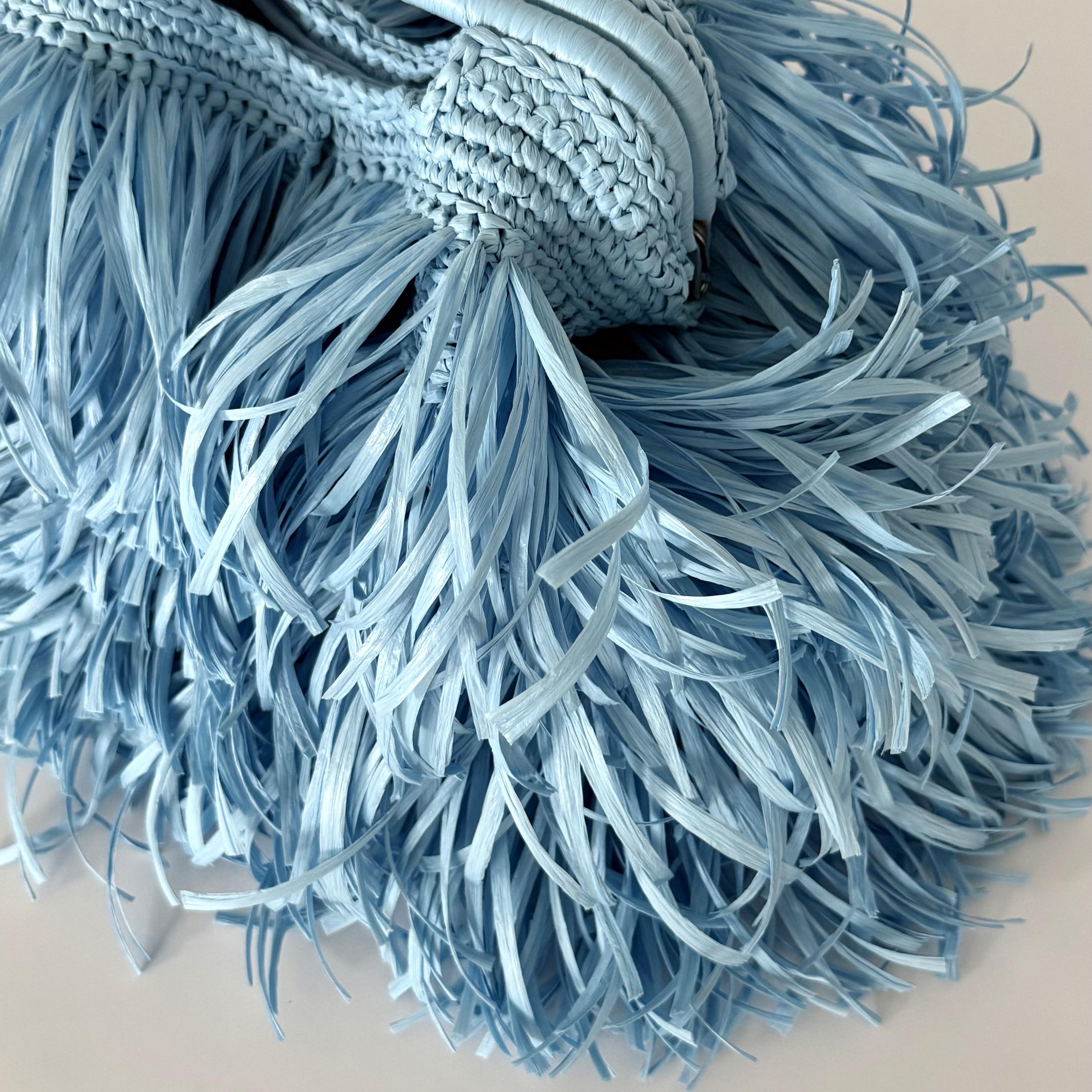 SHAGGY BAG — LIGHT BLUE — view 9