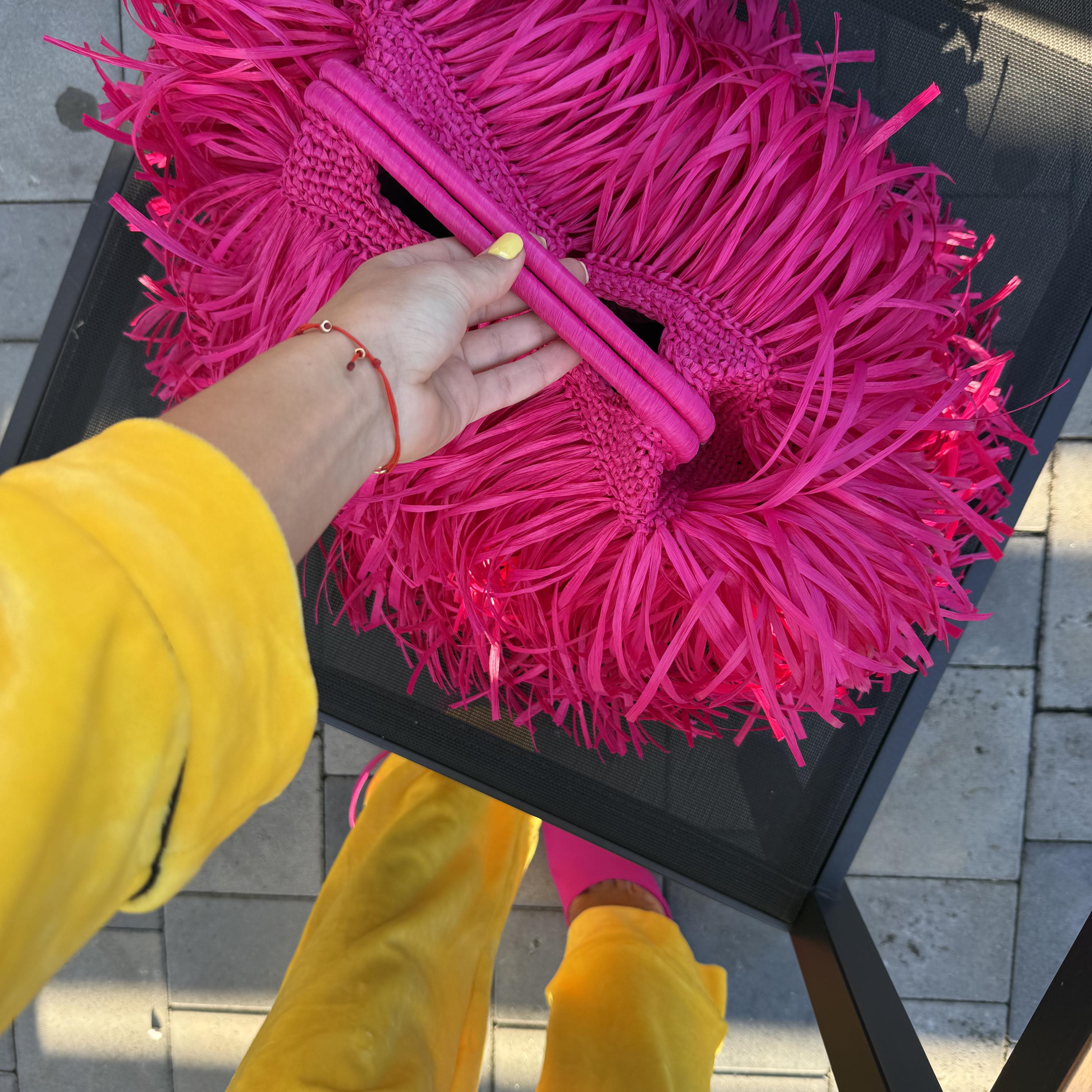 SHAGGY BAG — HOT PINK — view 2