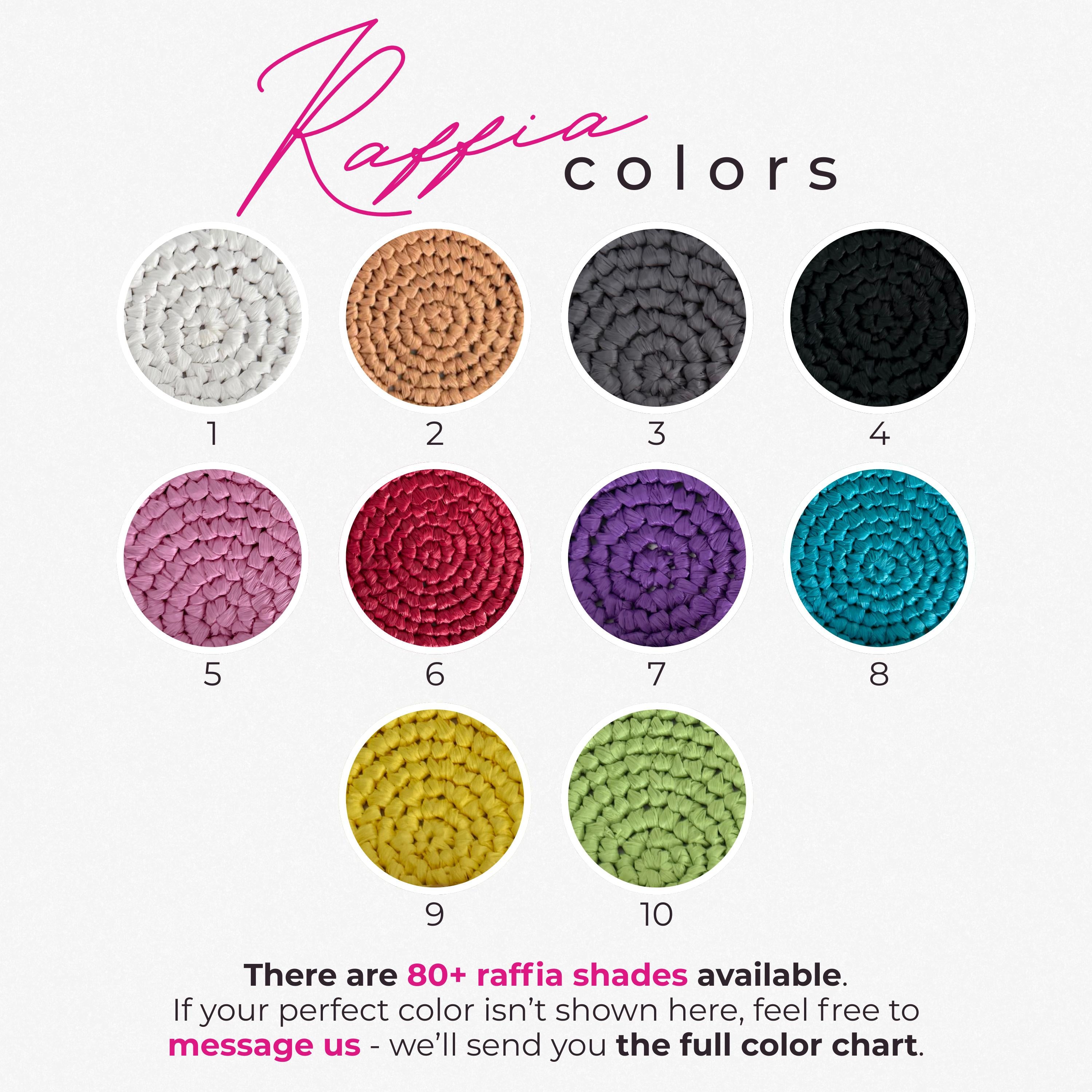 RAFFIA YARN BUNDLE — 5 SKEINS