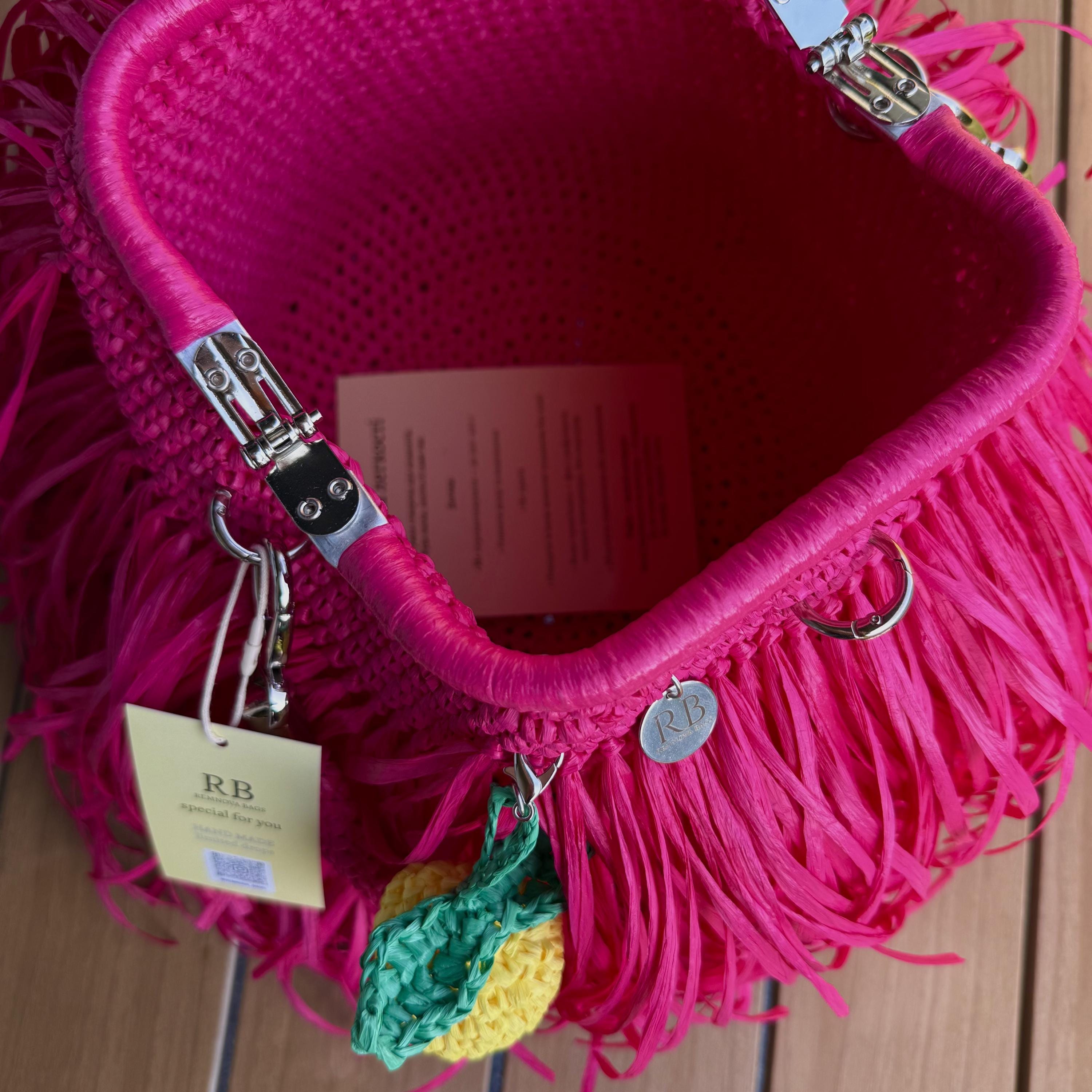 MINI SHAGGY BAG — MAGENTA — view 6