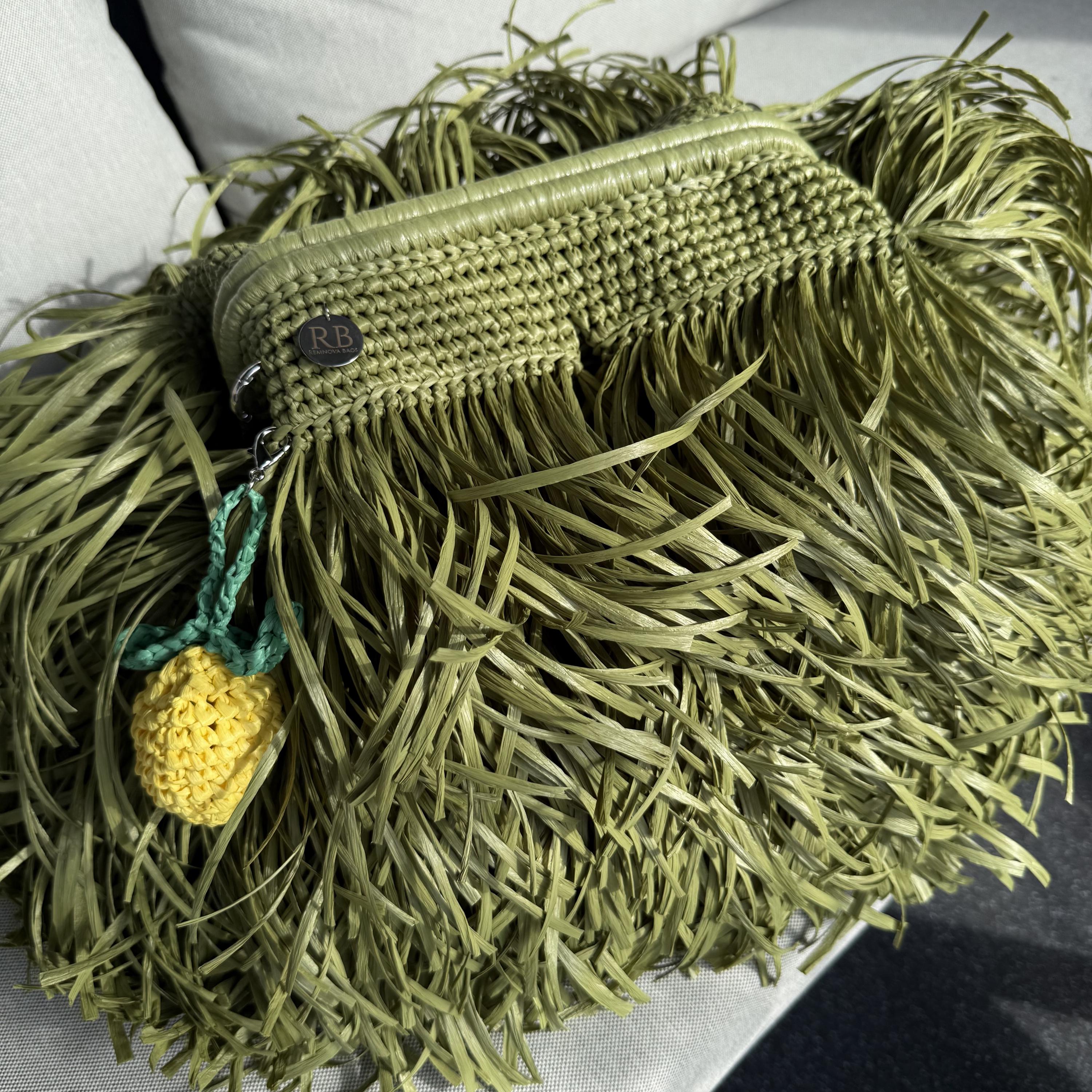 TEXTURE CLUTCH — OLIVE — view 3