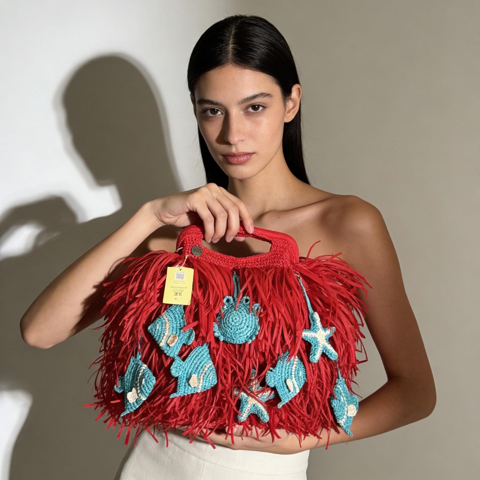 SHAGGY BAG — RED — view 1