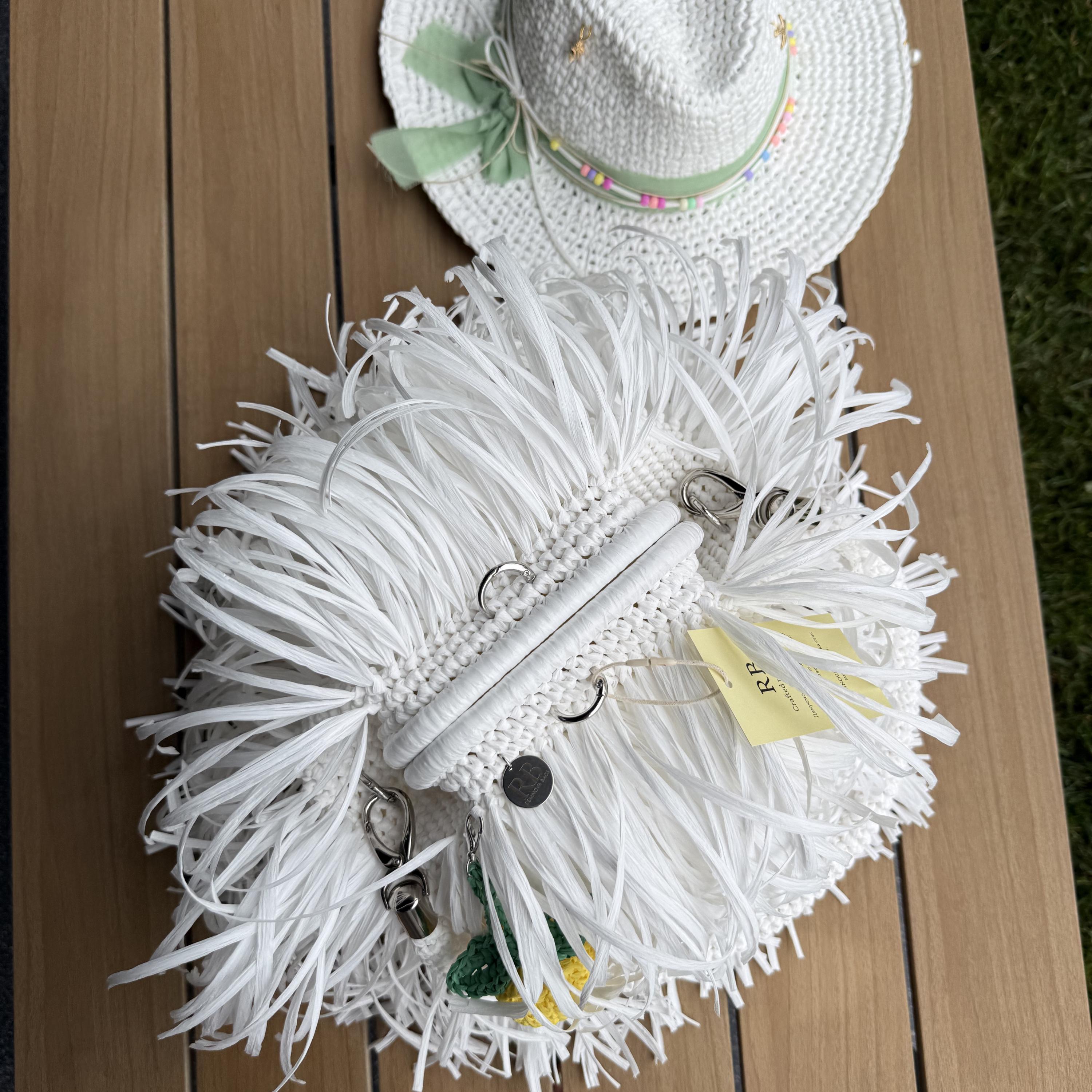 MINI SHAGGY BAG — WHITE — view 1