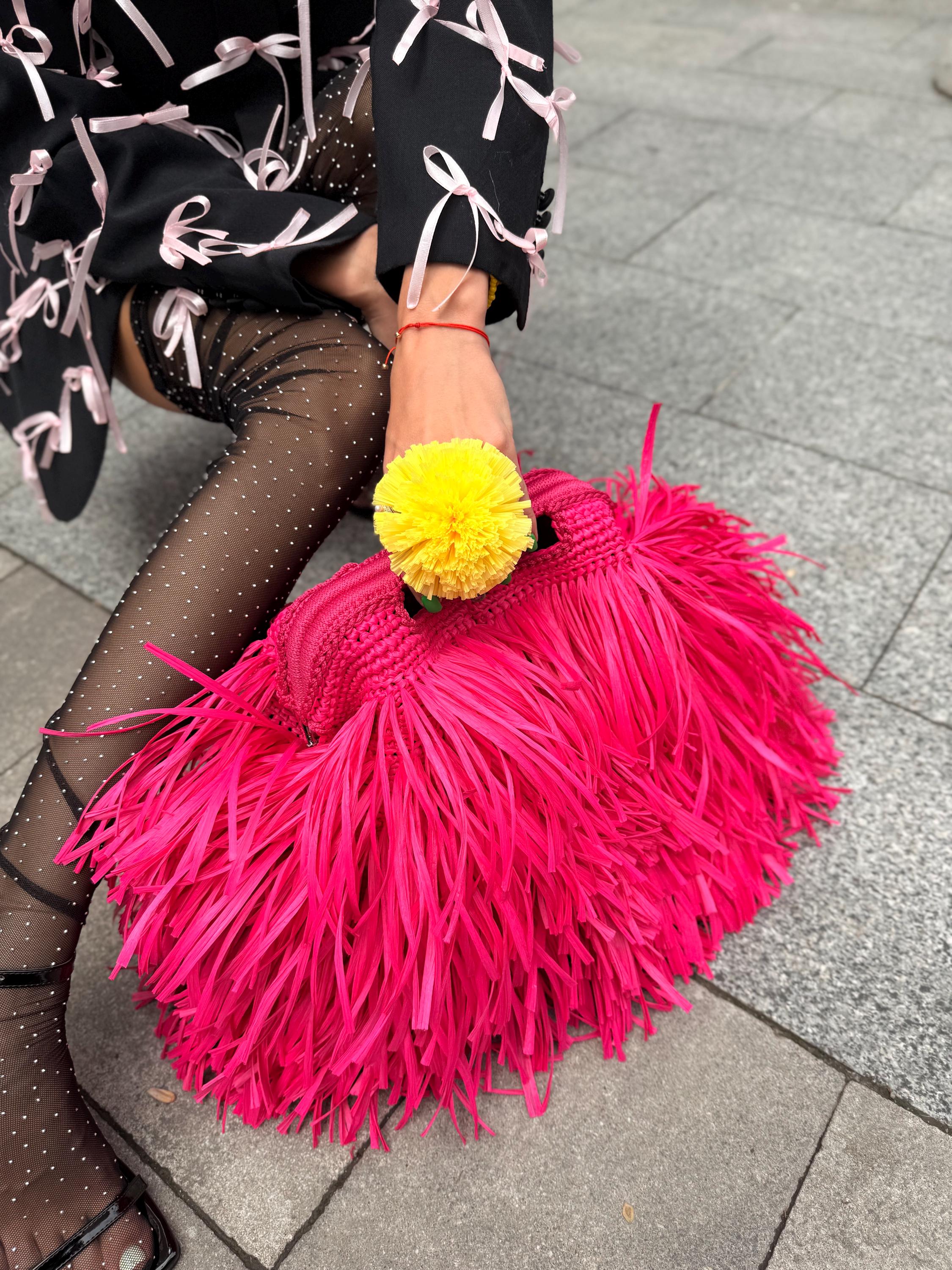 SHAGGY BAG — HOT PINK — view 2