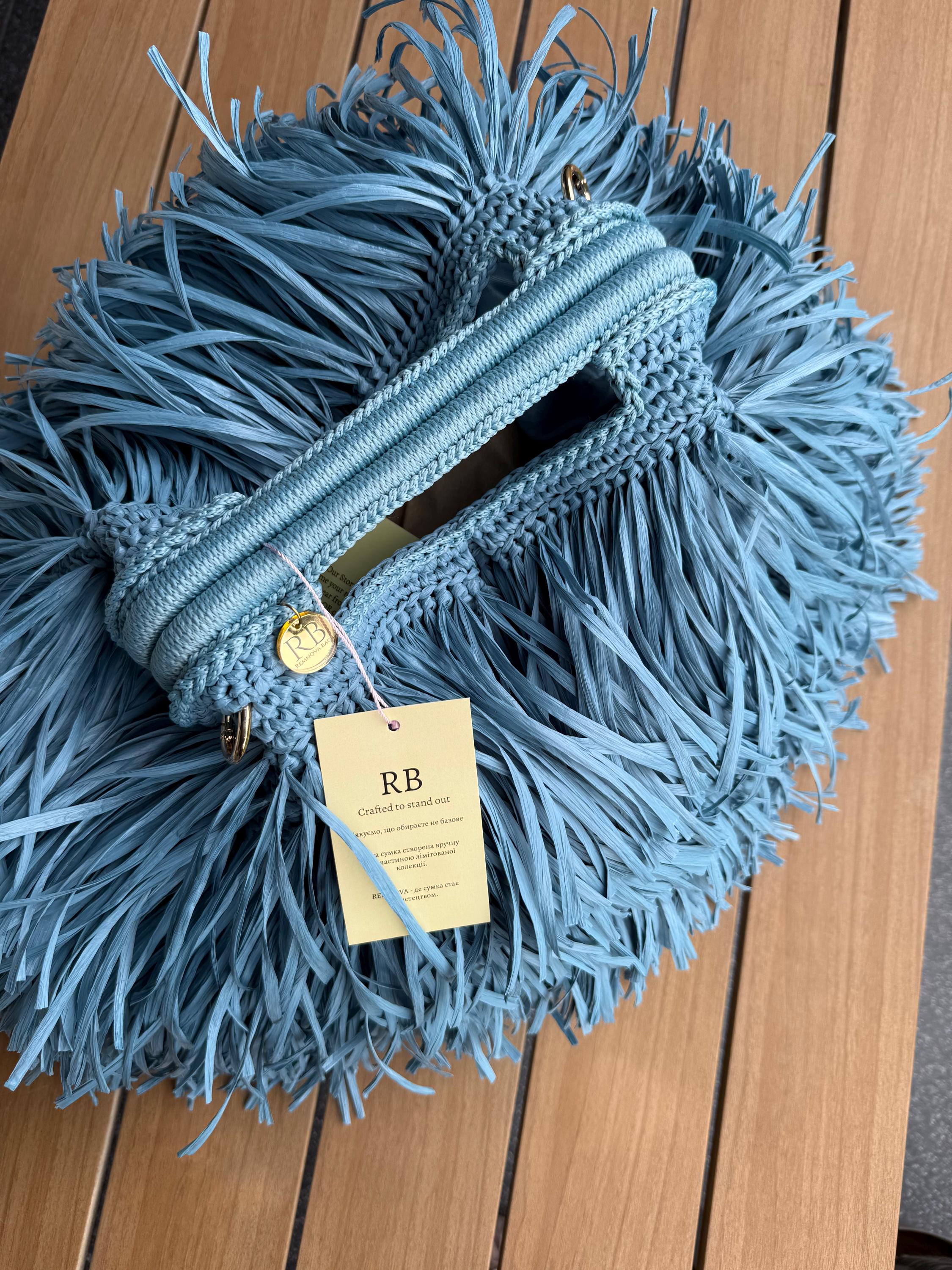 SHAGGY BAG — DUSTY BLUE — view 2