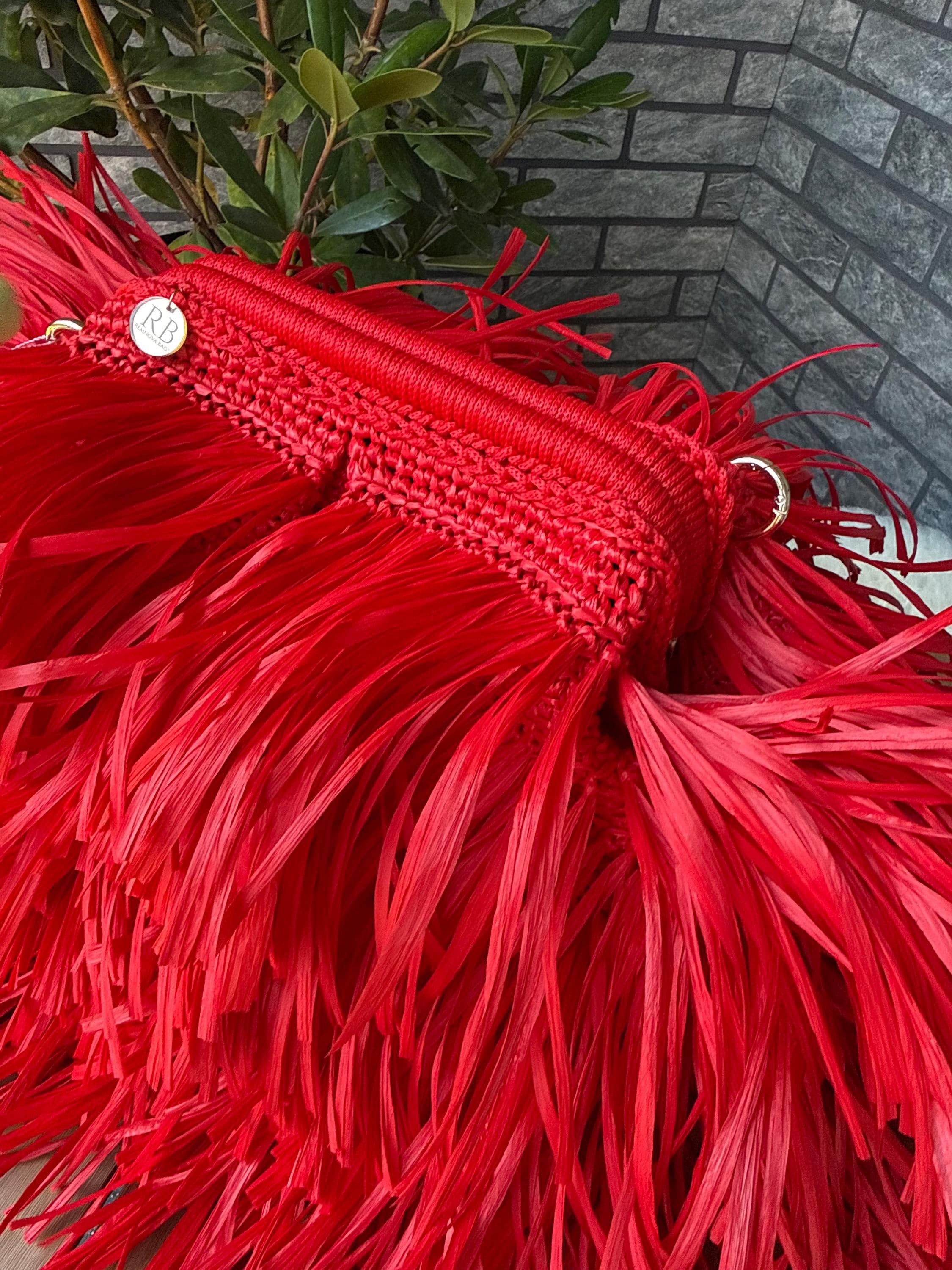 TEXTURE CLUTCH — RED — view 2
