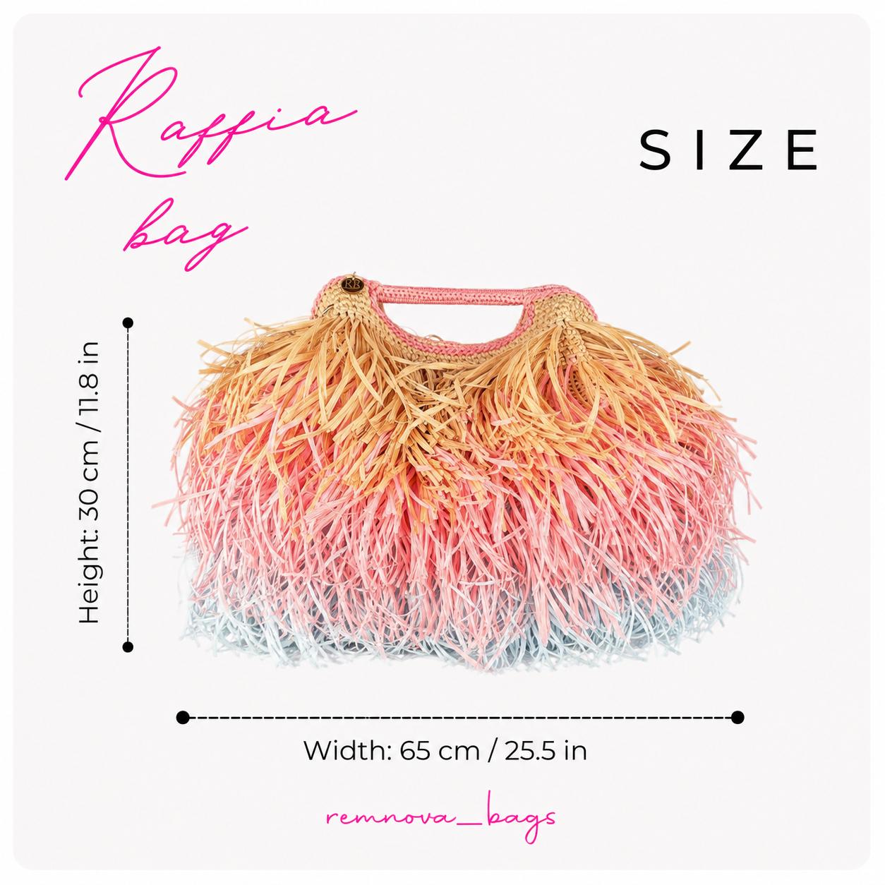 FRINGE TOTE — SUNSET OMBRE