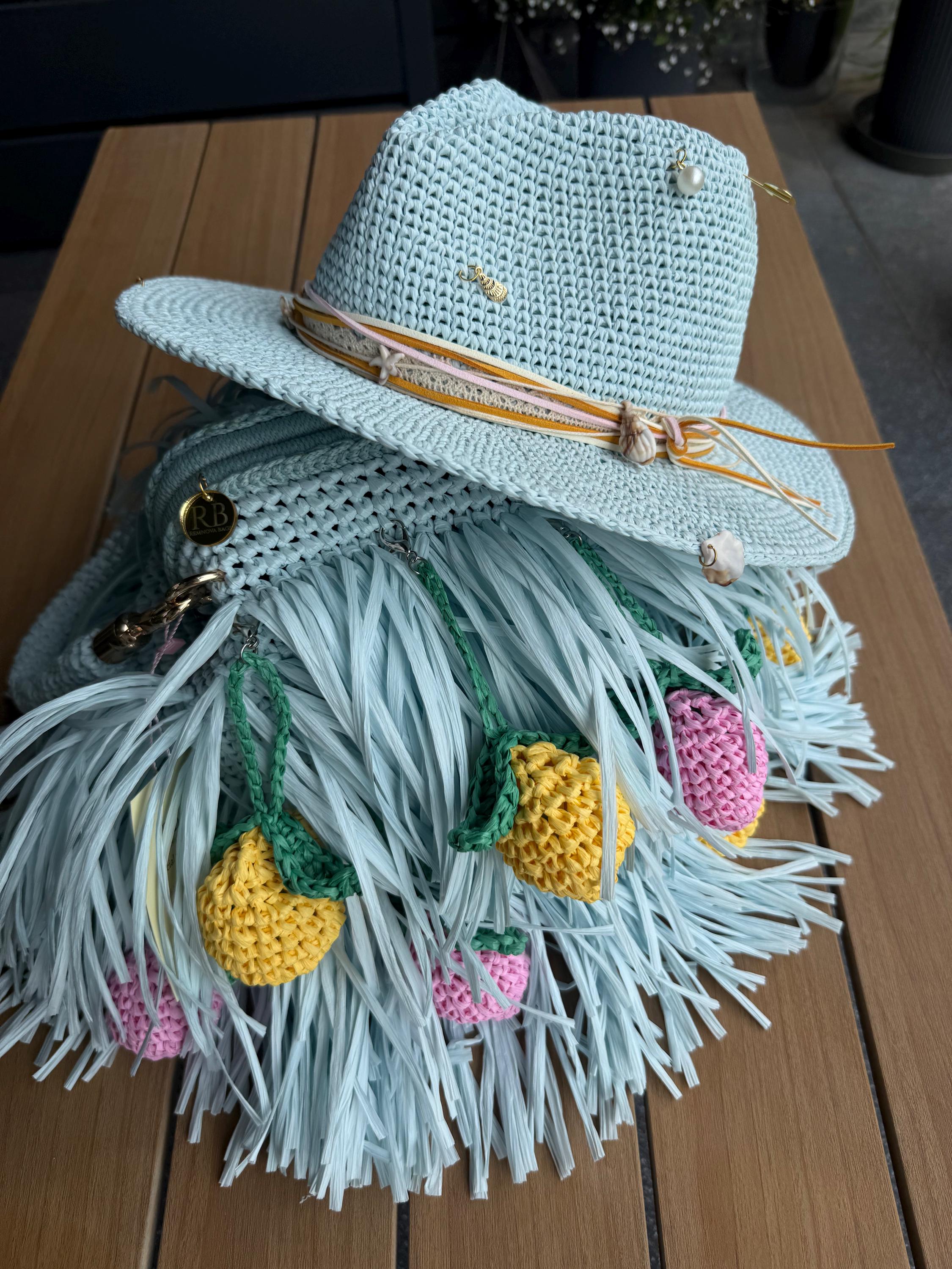 MINI SHAGGY BAG — DUSTY BLUE — view 2