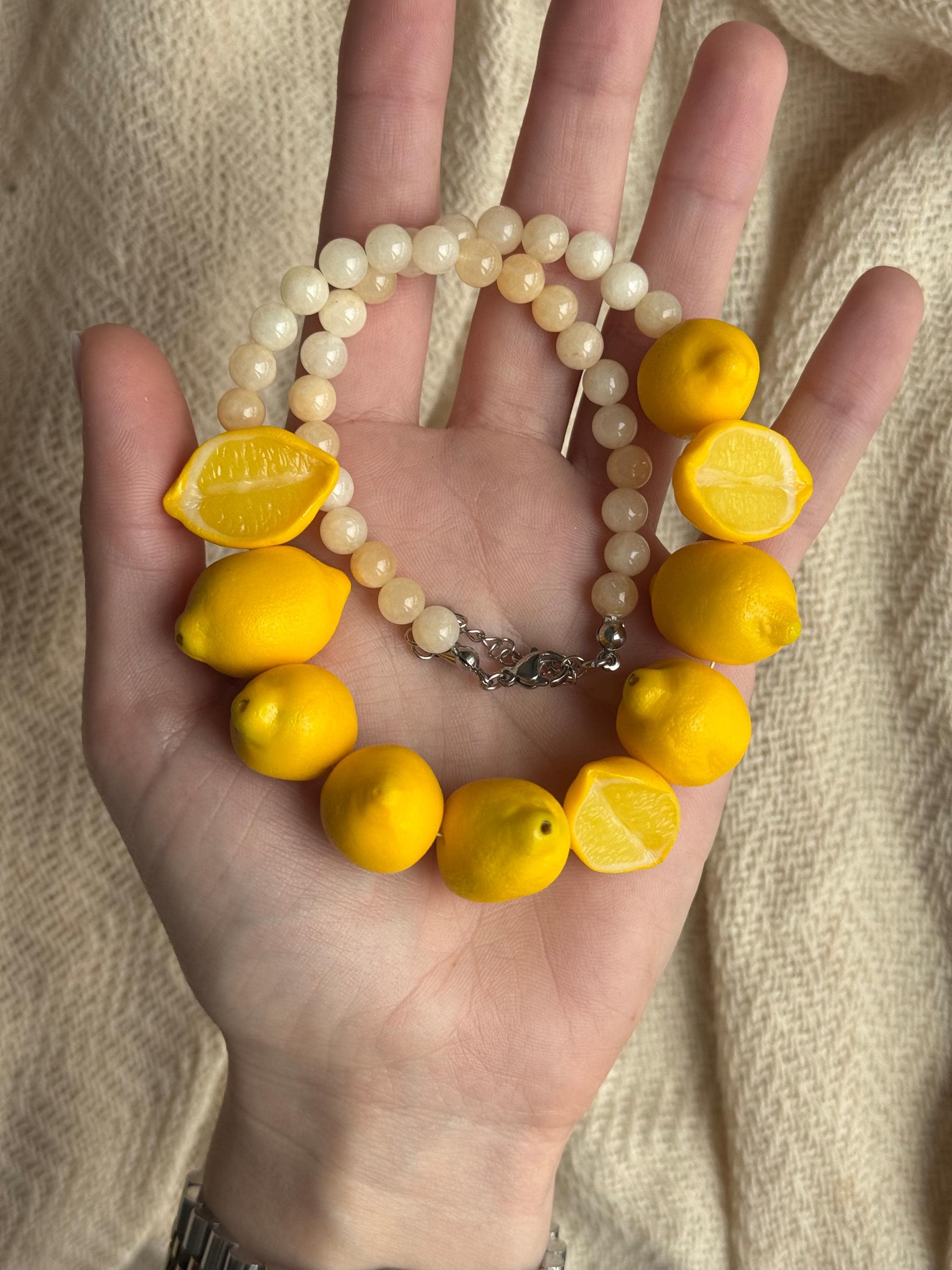 LEMON NECKLACE & BRACELET