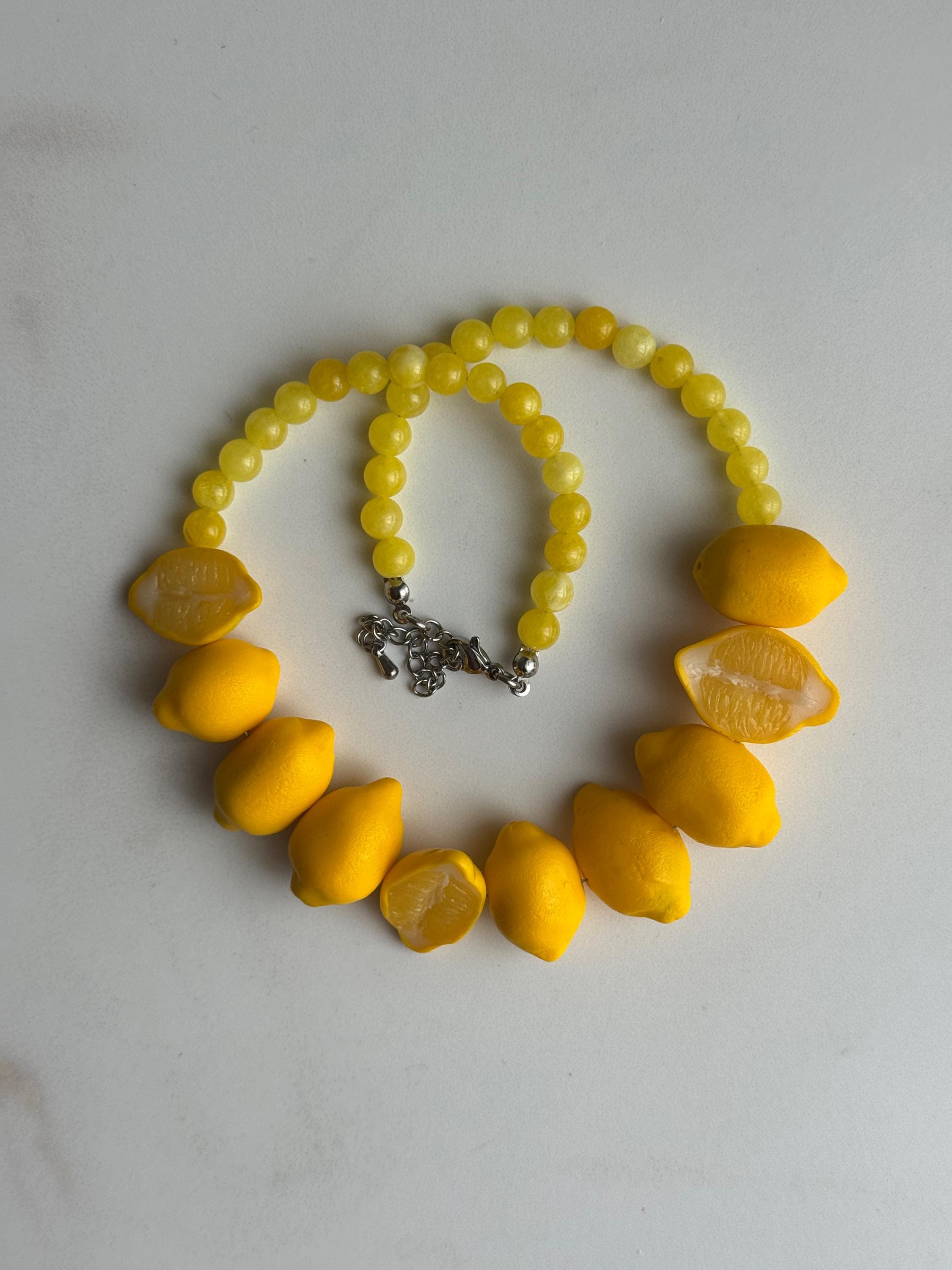 LEMON NECKLACE & BRACELET
