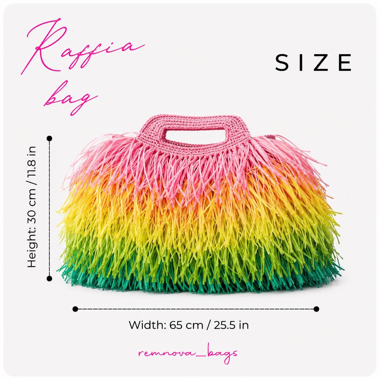 FRINGE TOTE — RAINBOW