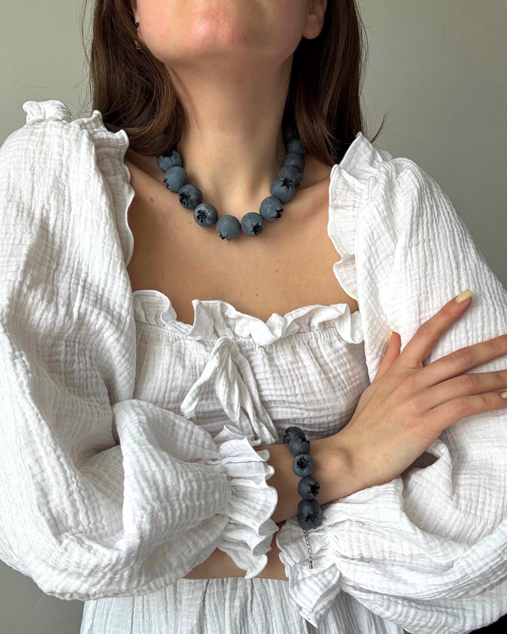BLUEBERRY NECKLACE & BRACELET