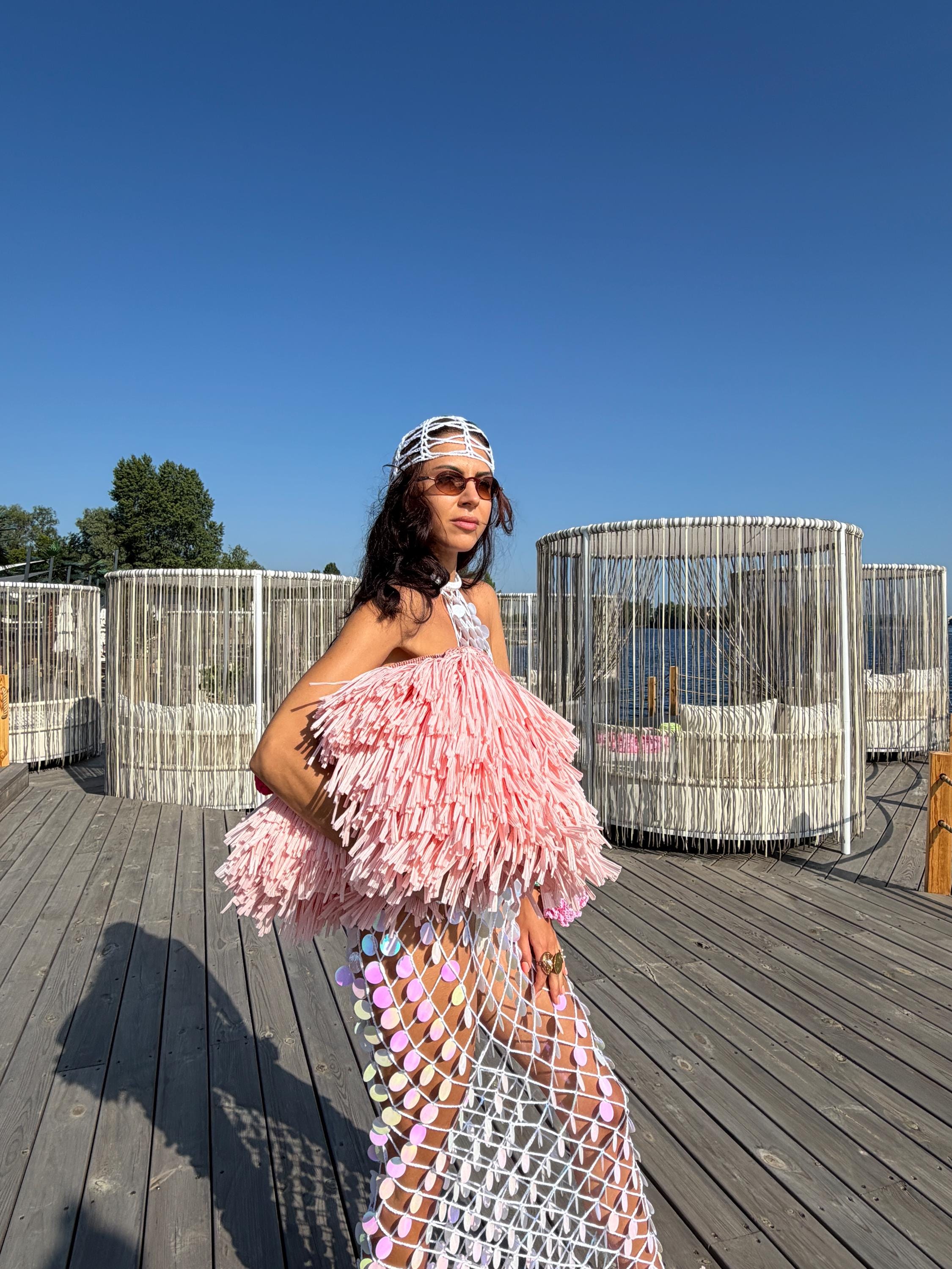 LUMI DRESS — WHITE — view 8
