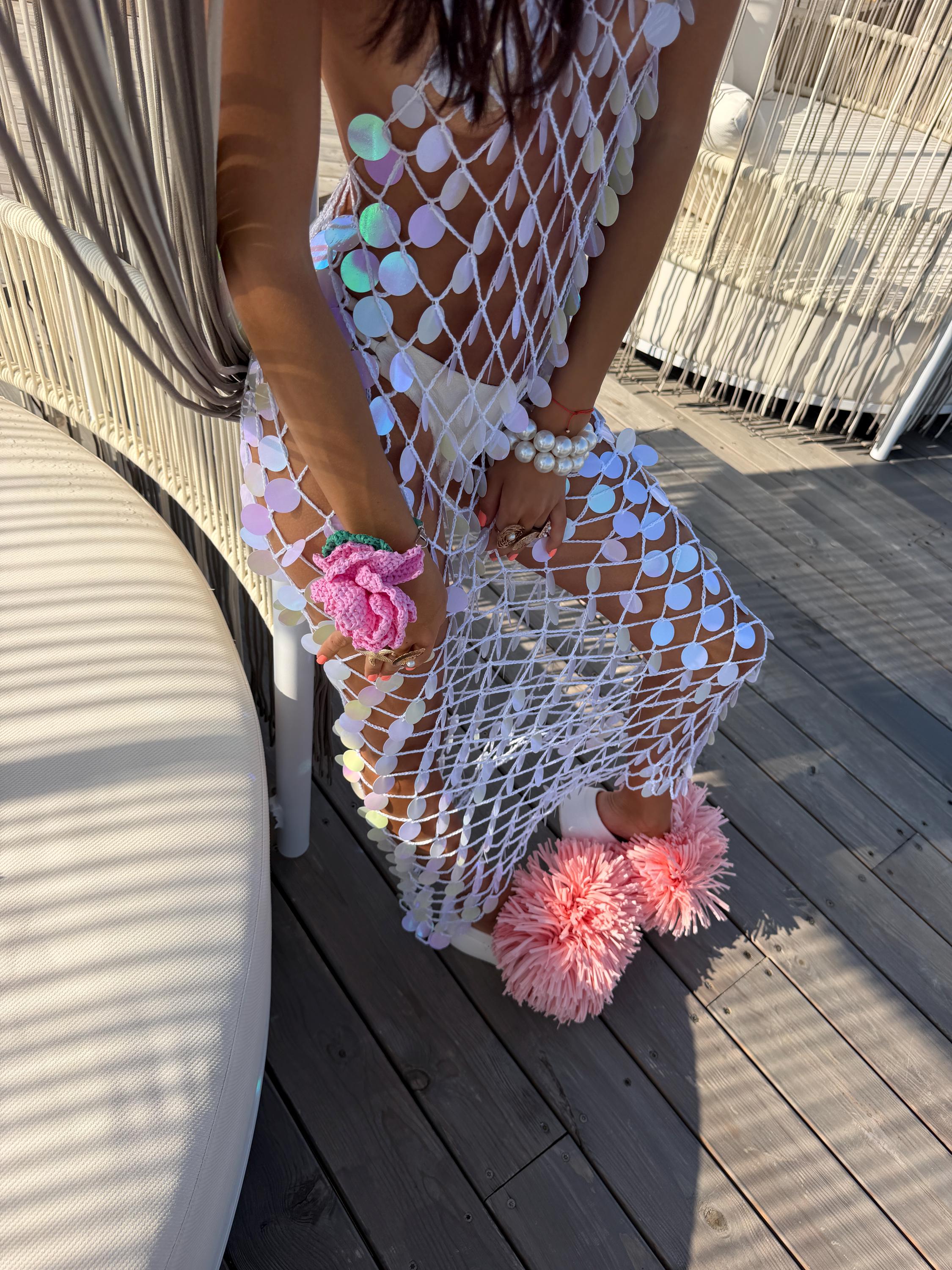 LUMI DRESS — WHITE — view 7