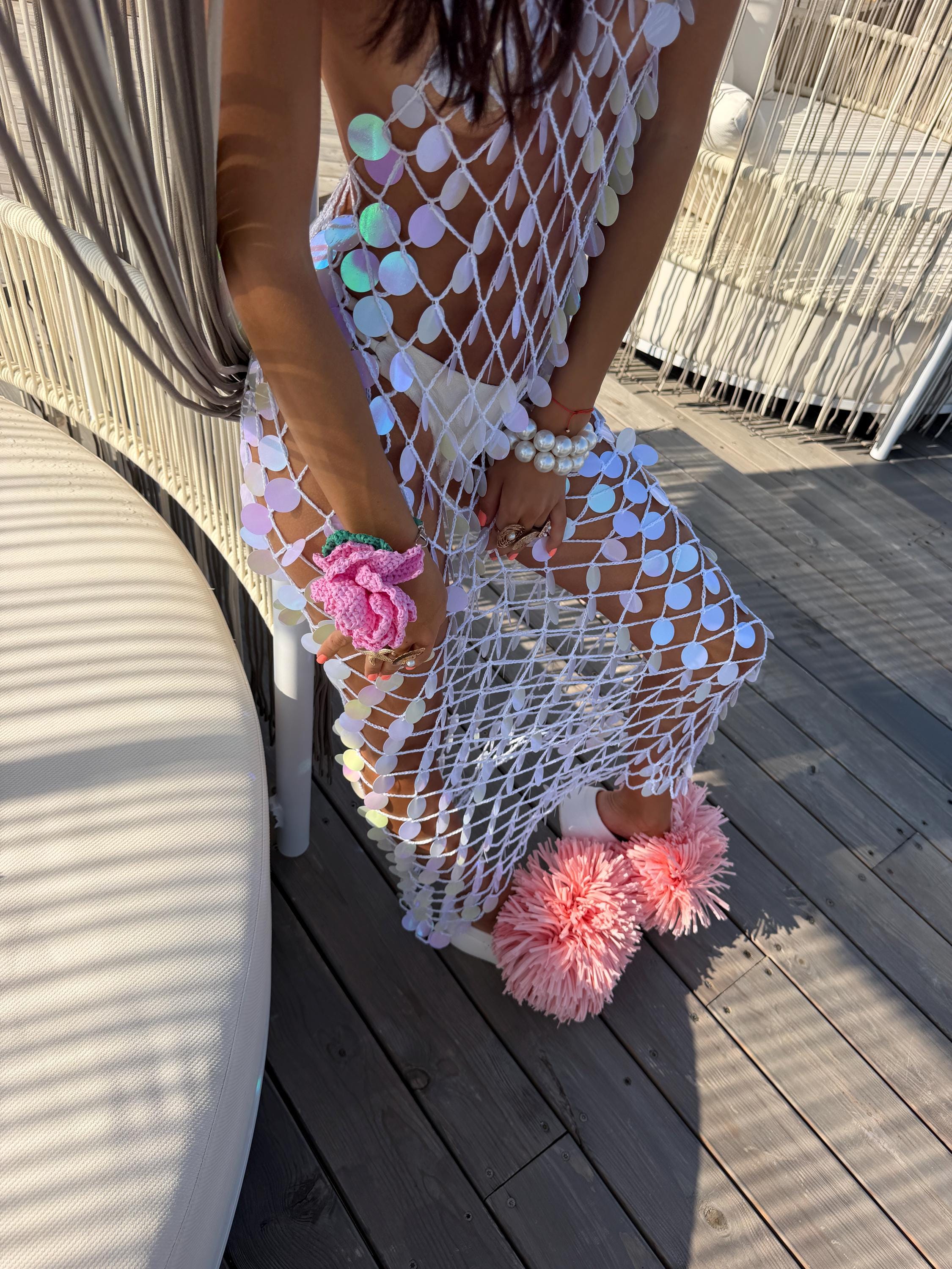 LUMI DRESS — WHITE — view 4