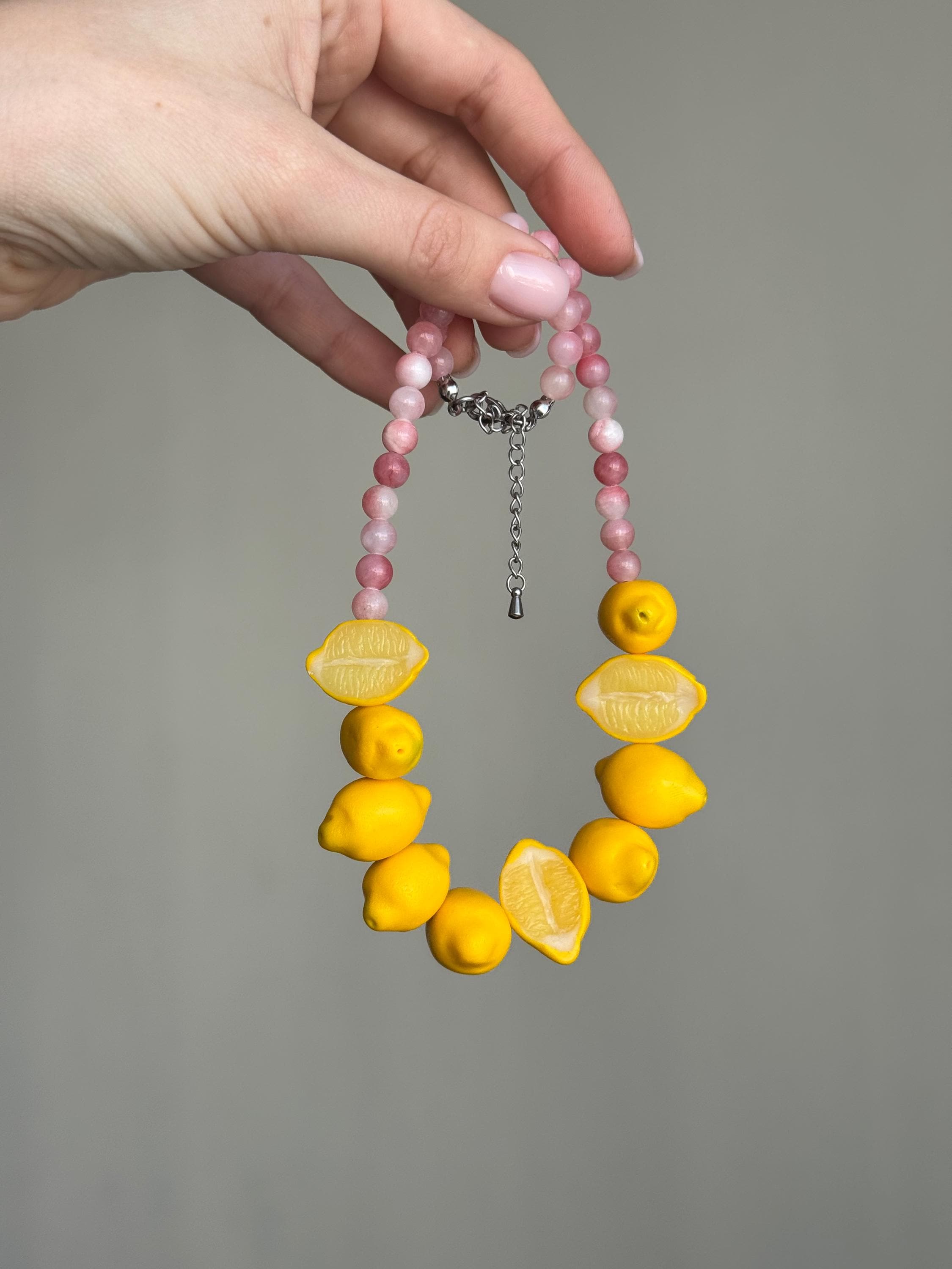 LEMON & ONYX NECKLACE & BRACELET
