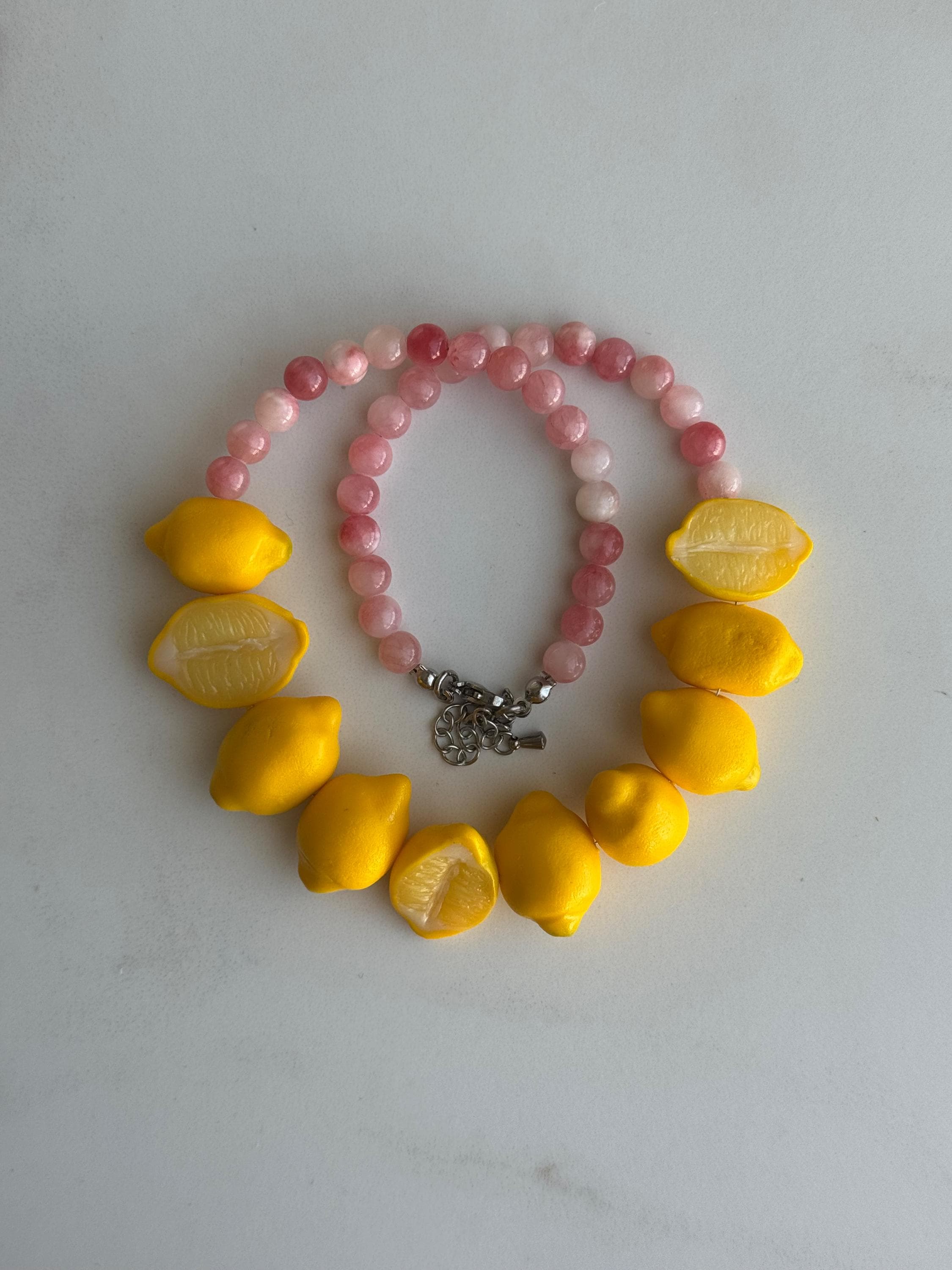 LEMON & ONYX NECKLACE & BRACELET