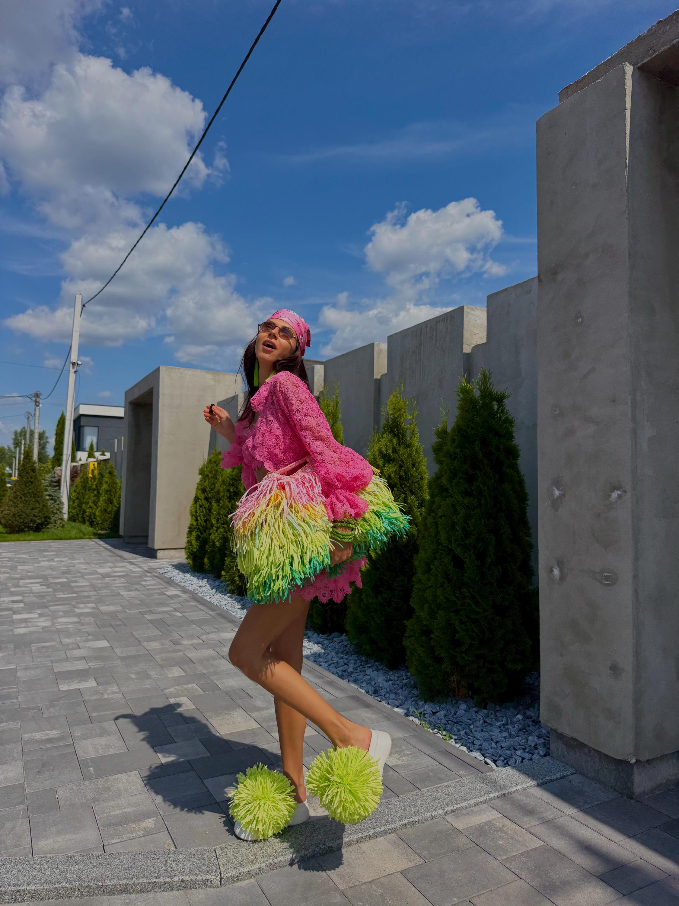 FRINGE TOTE — RAINBOW