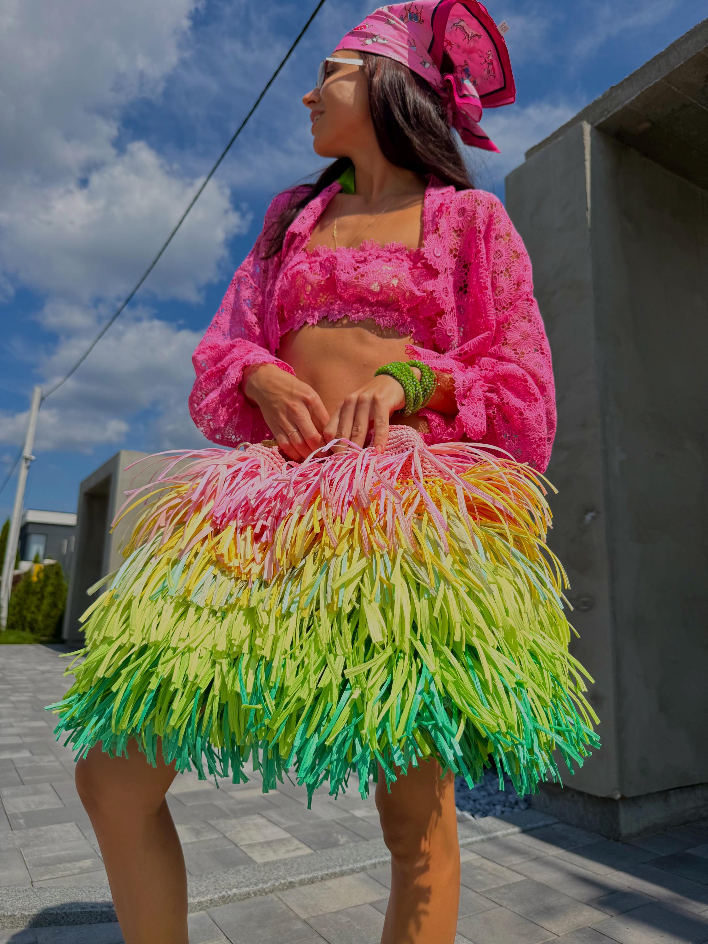 FRINGE TOTE — RAINBOW
