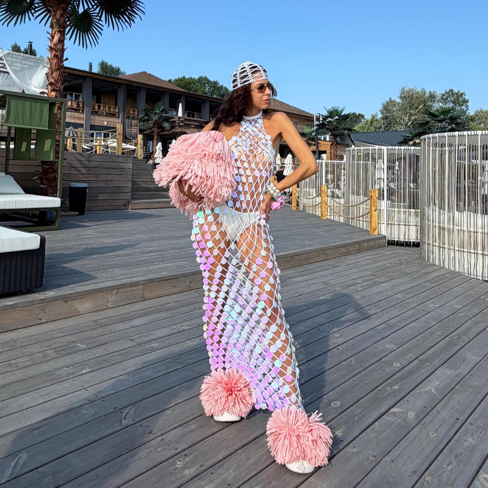 LUMI DRESS — WHITE — view 1