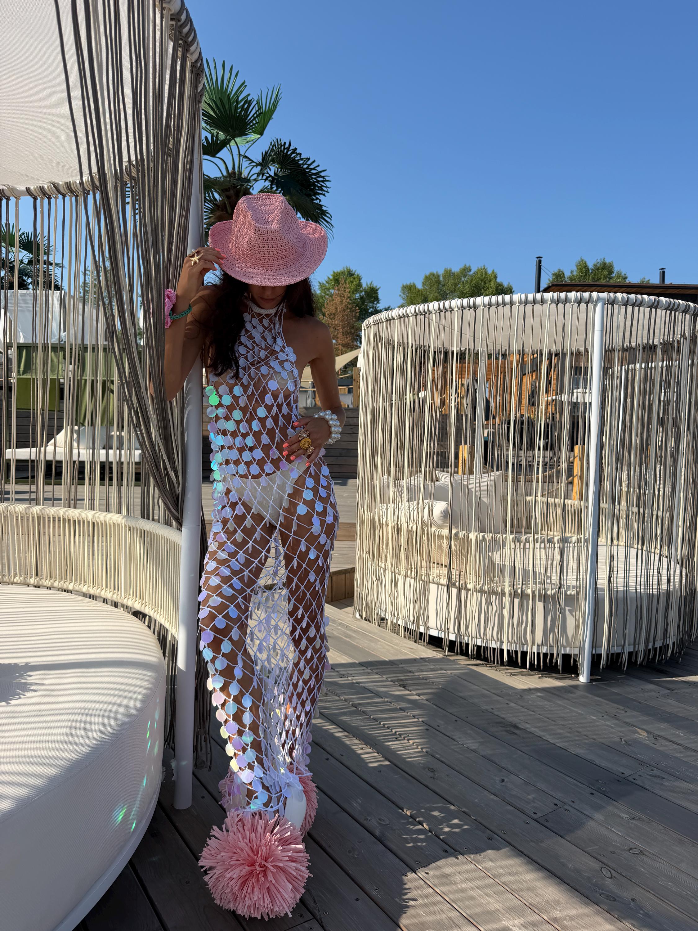 LUMI DRESS — WHITE — view 8