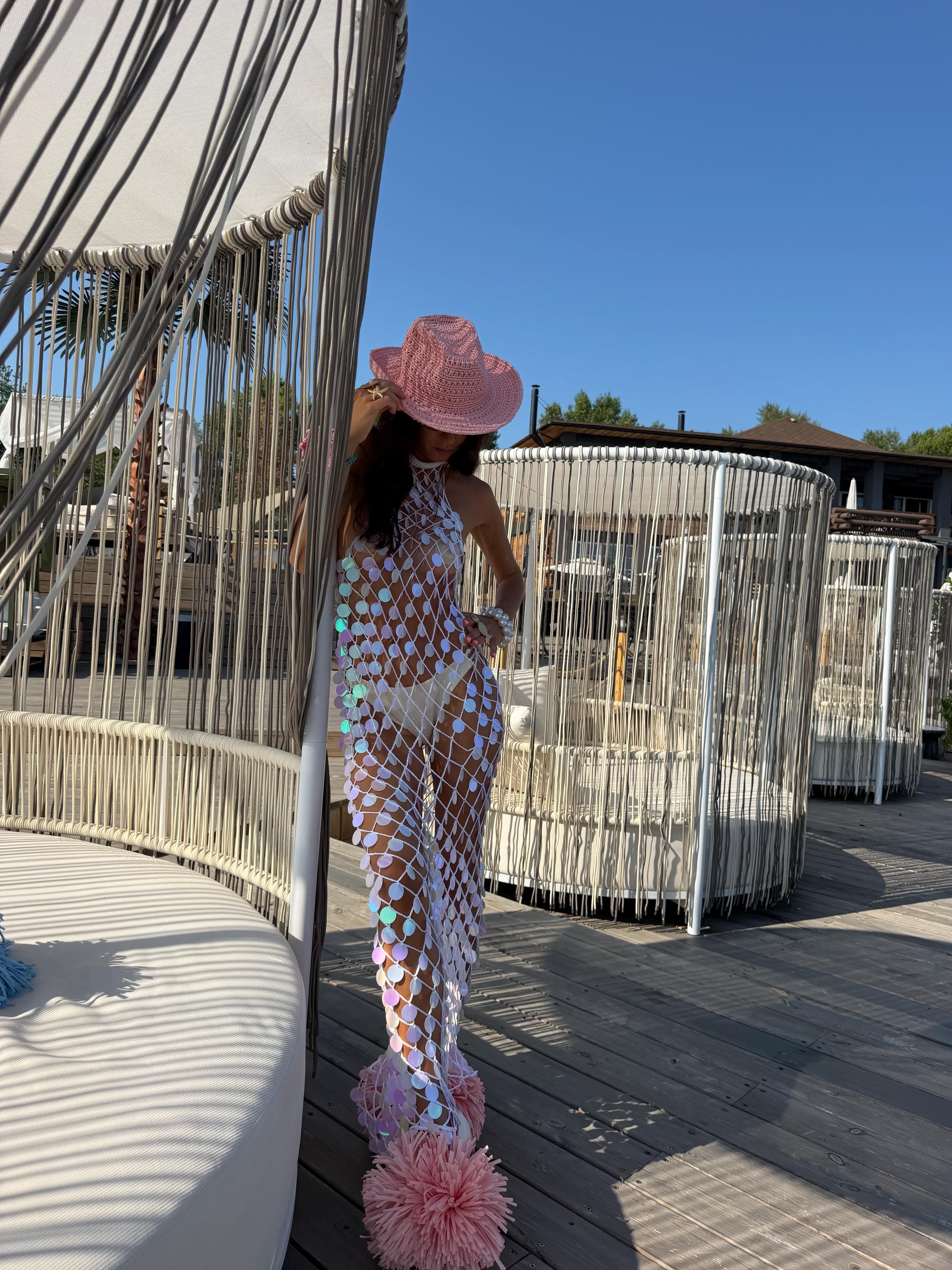 LUMI DRESS — WHITE — view 4