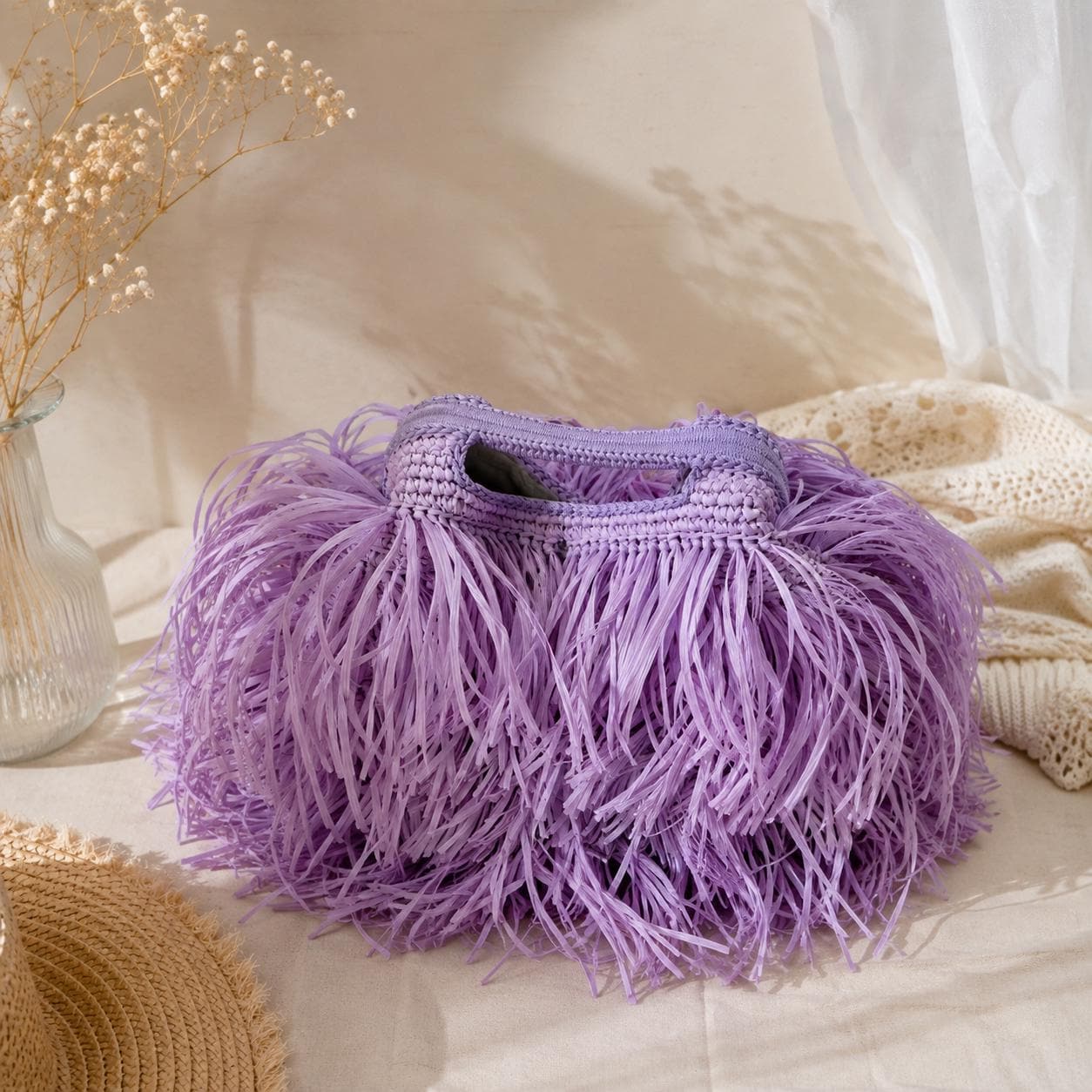 SHAGGY BAG — LAVENDER — view 1