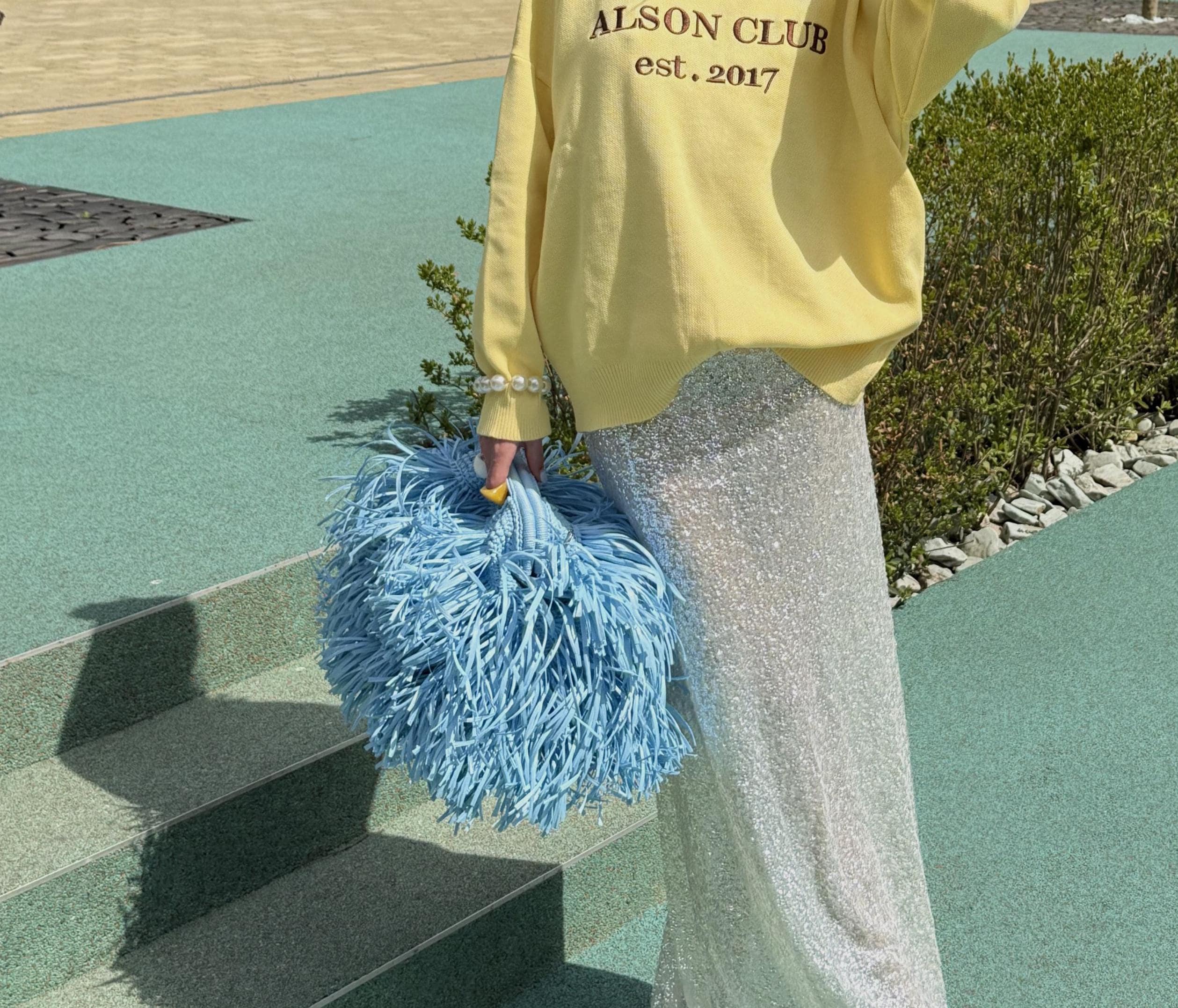 SHAGGY BAG — LIGHT BLUE — view 4