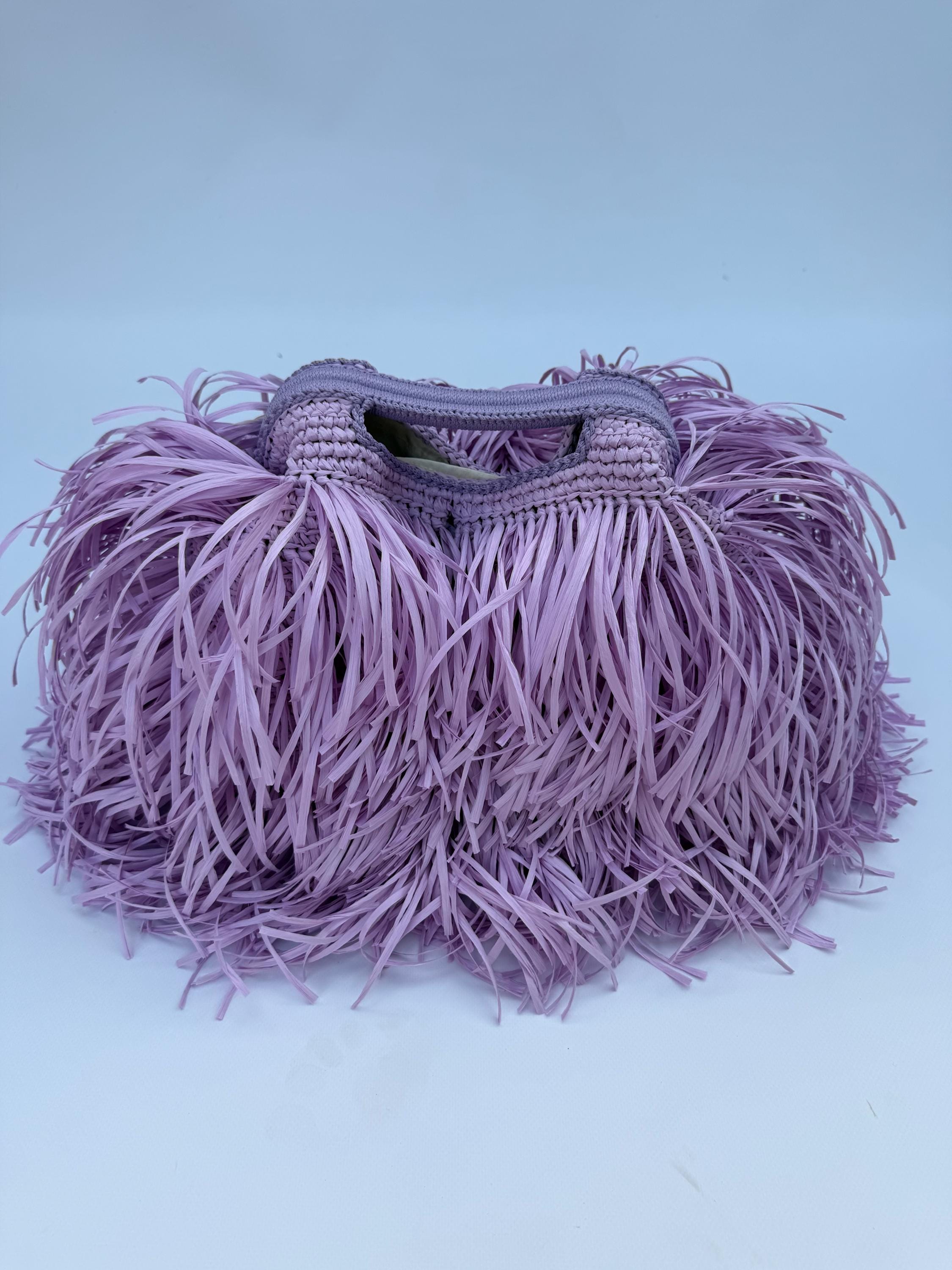 SHAGGY BAG — LAVENDER — view 2