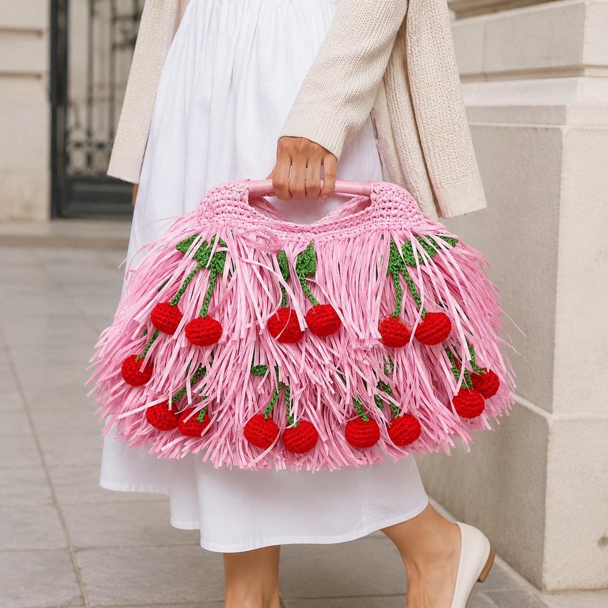 SHAGGY BAG — PINK — view 1