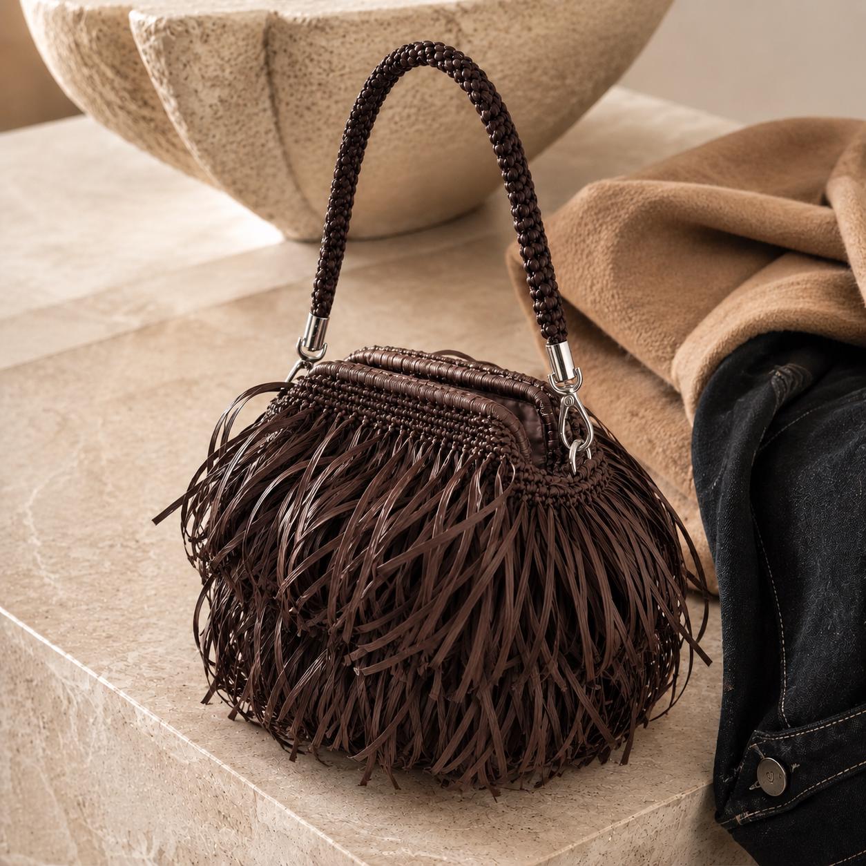MINI SHAGGY BAG — CHOCOLATE — view 1