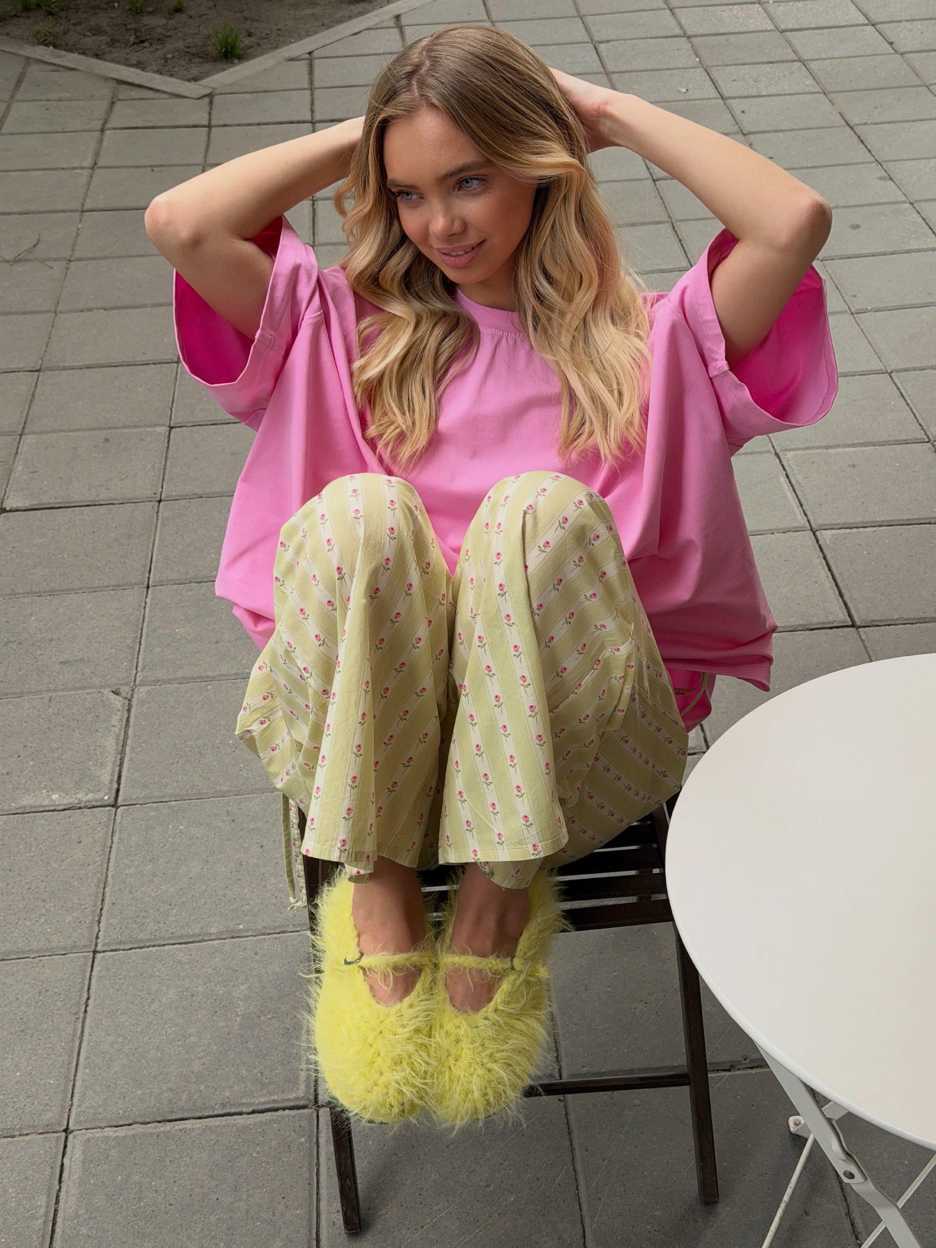FUZZY SLIPPERS — LEMON — view 3