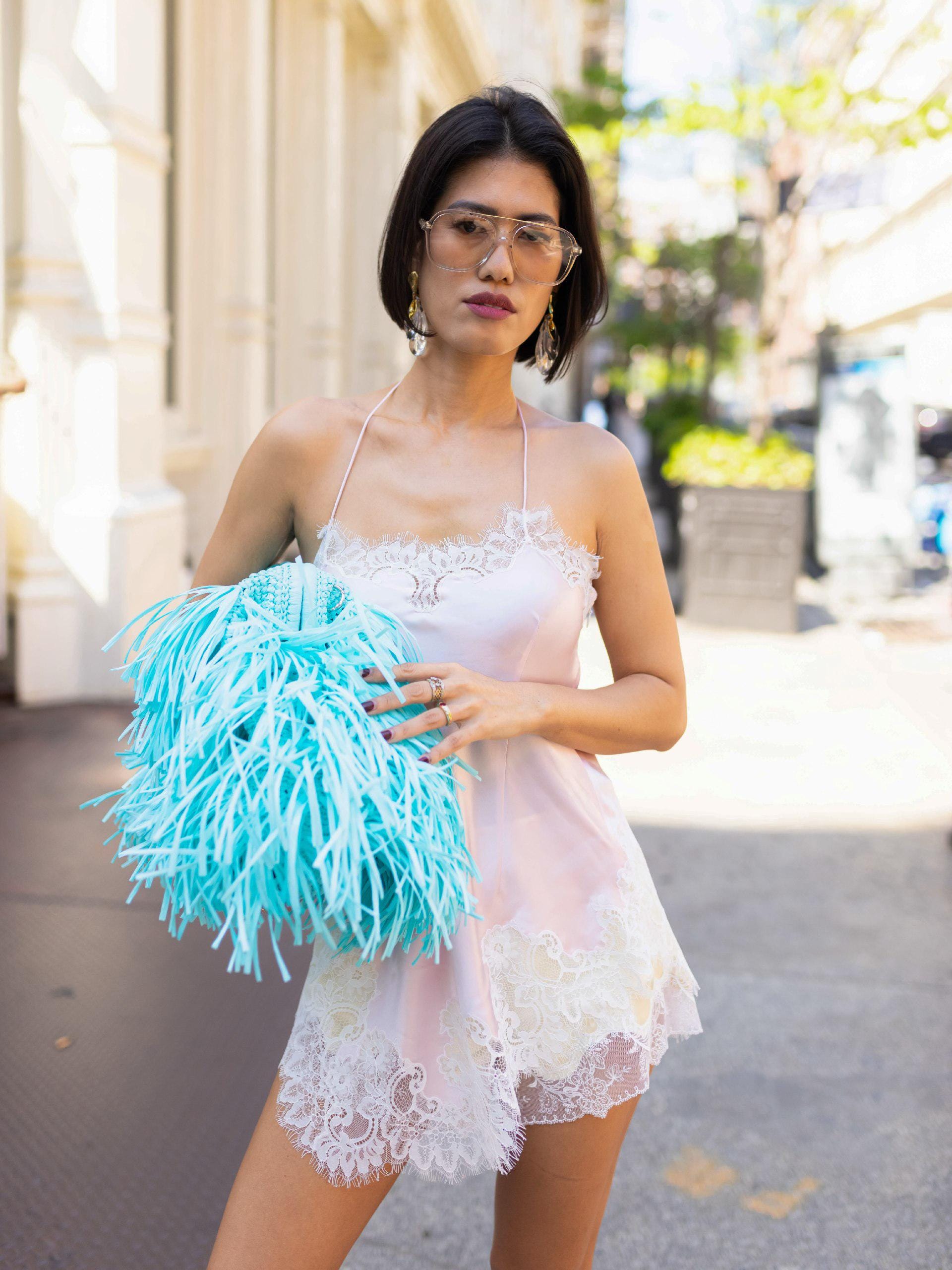 SHAGGY BAG — AQUA — view 6