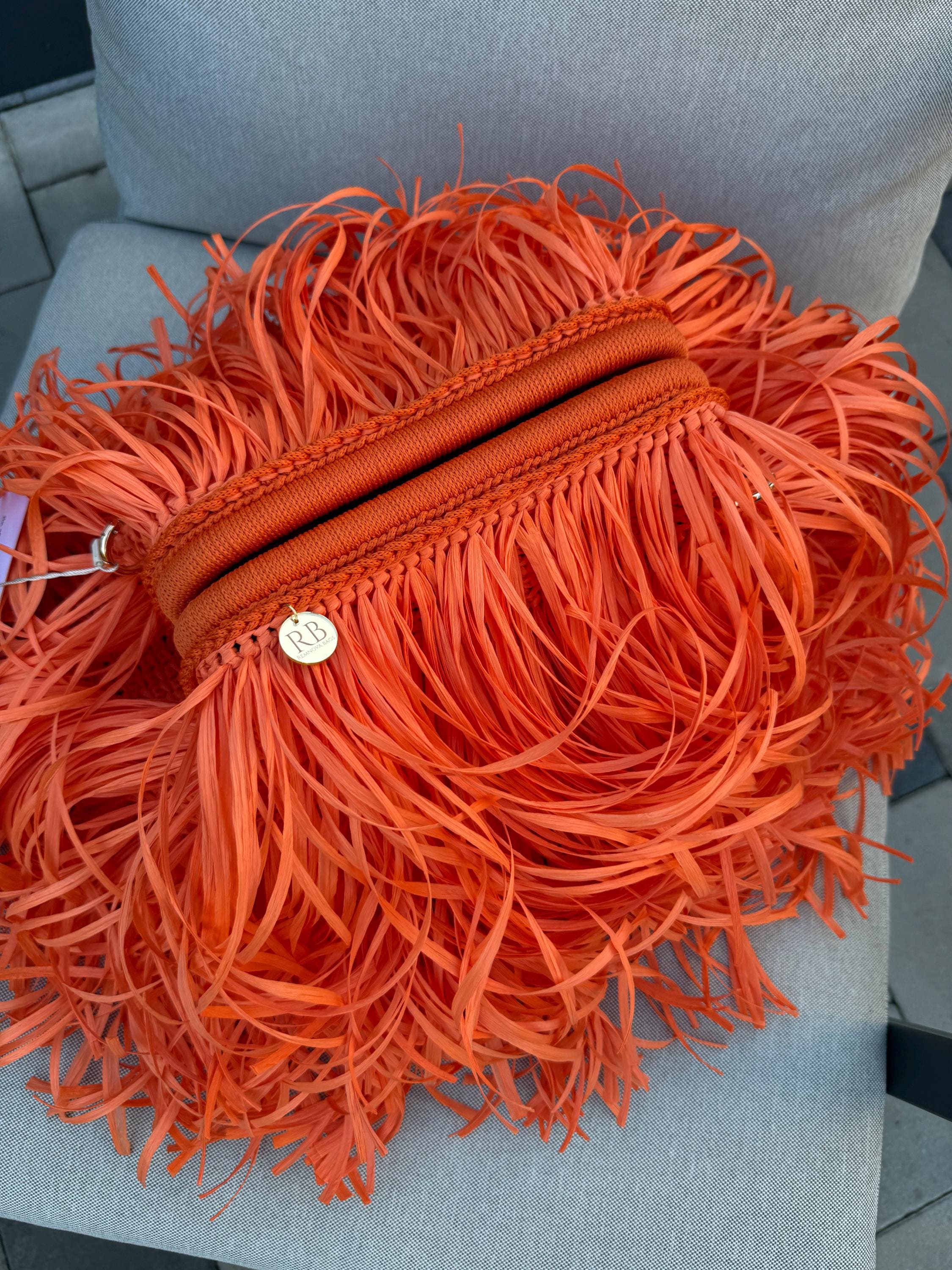 TEXTURE CLUTCH — ORANGE — view 3