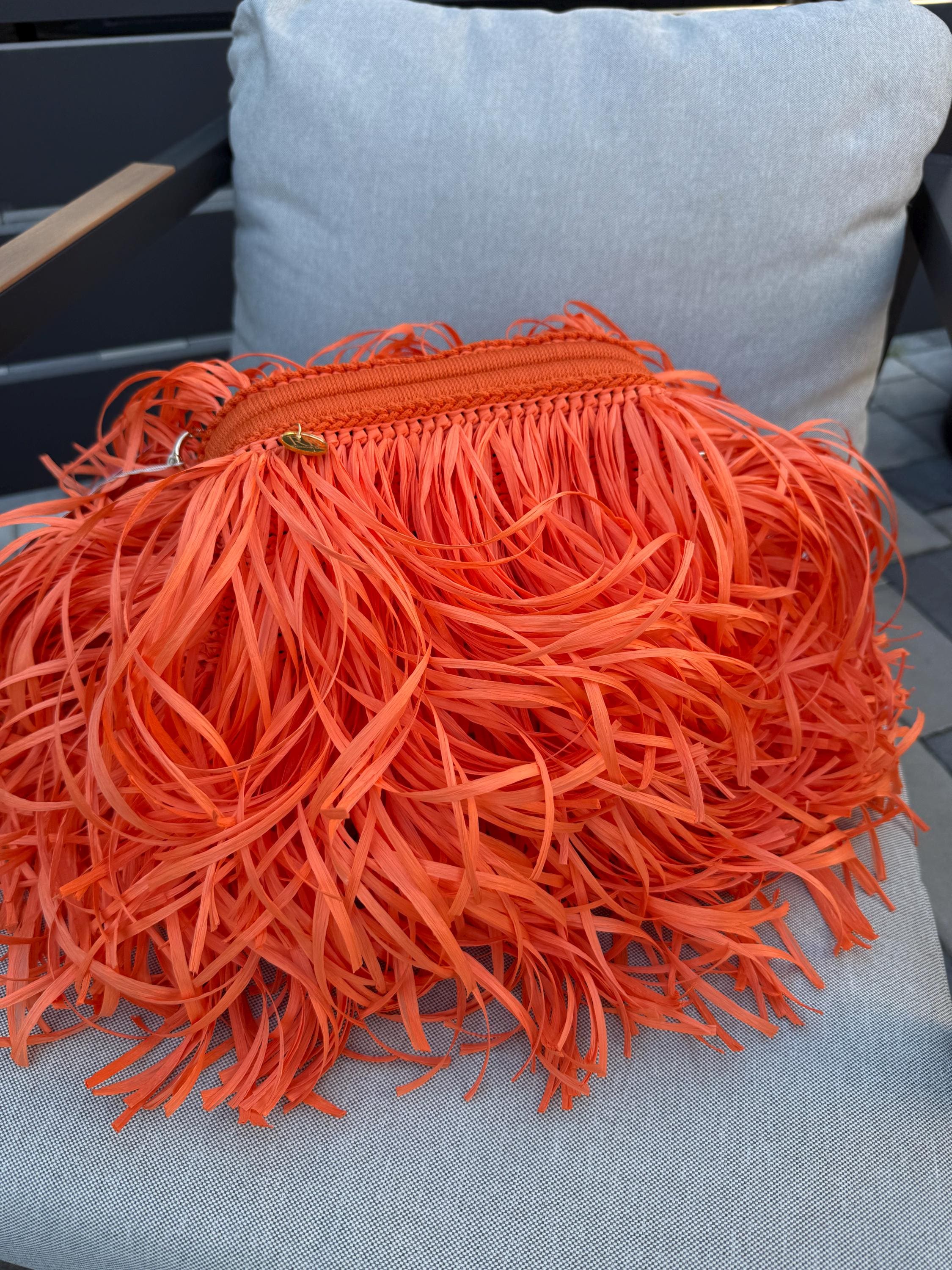 TEXTURE CLUTCH — ORANGE — view 7